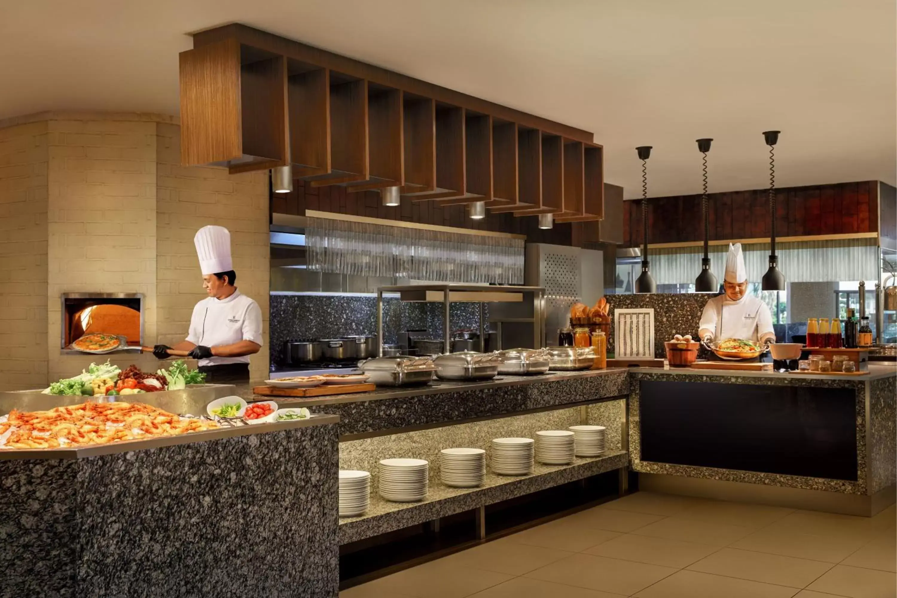 Restaurant/places to eat, Kitchen/Kitchenette in Renaissance Johor Bahru Hotel