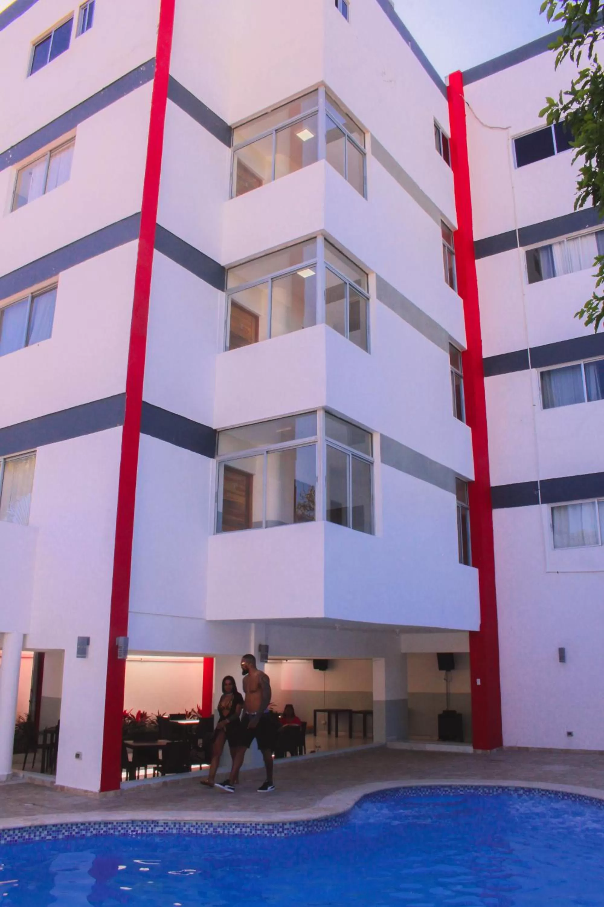 Pool view in Boca Grande Hotel Suites