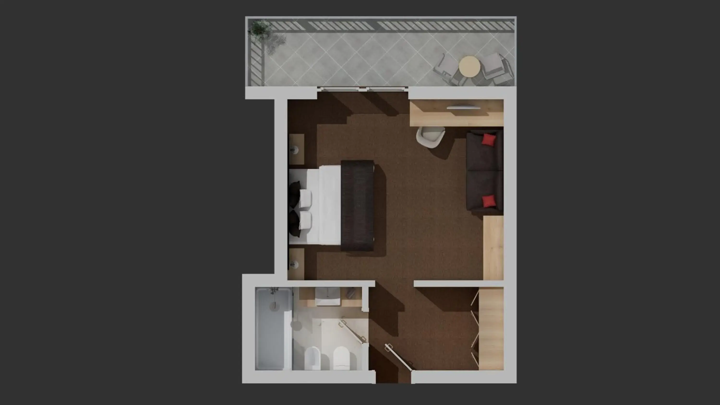 Floor Plan in Hotel Freina