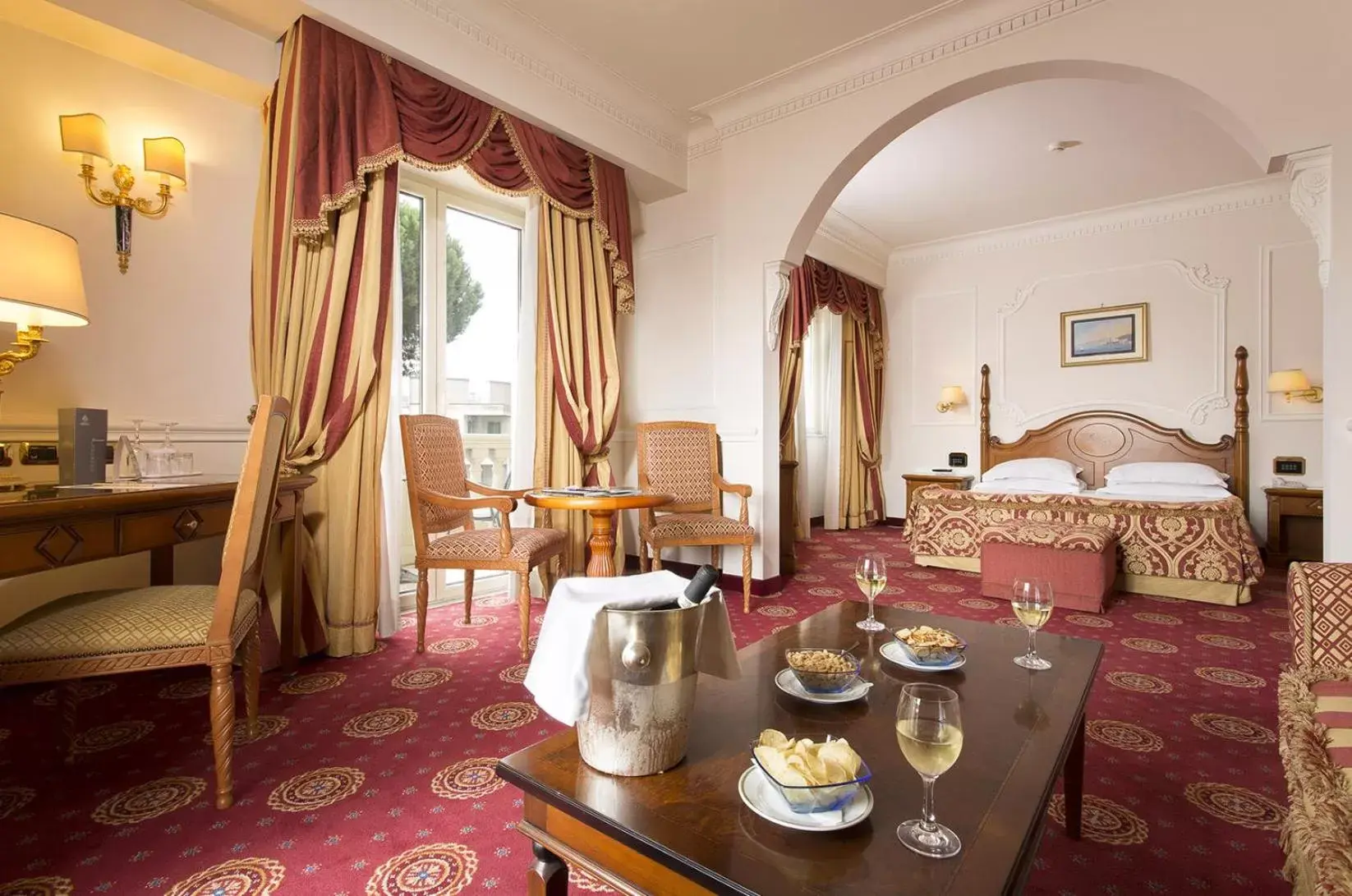 Bedroom in Grand Hotel Vanvitelli