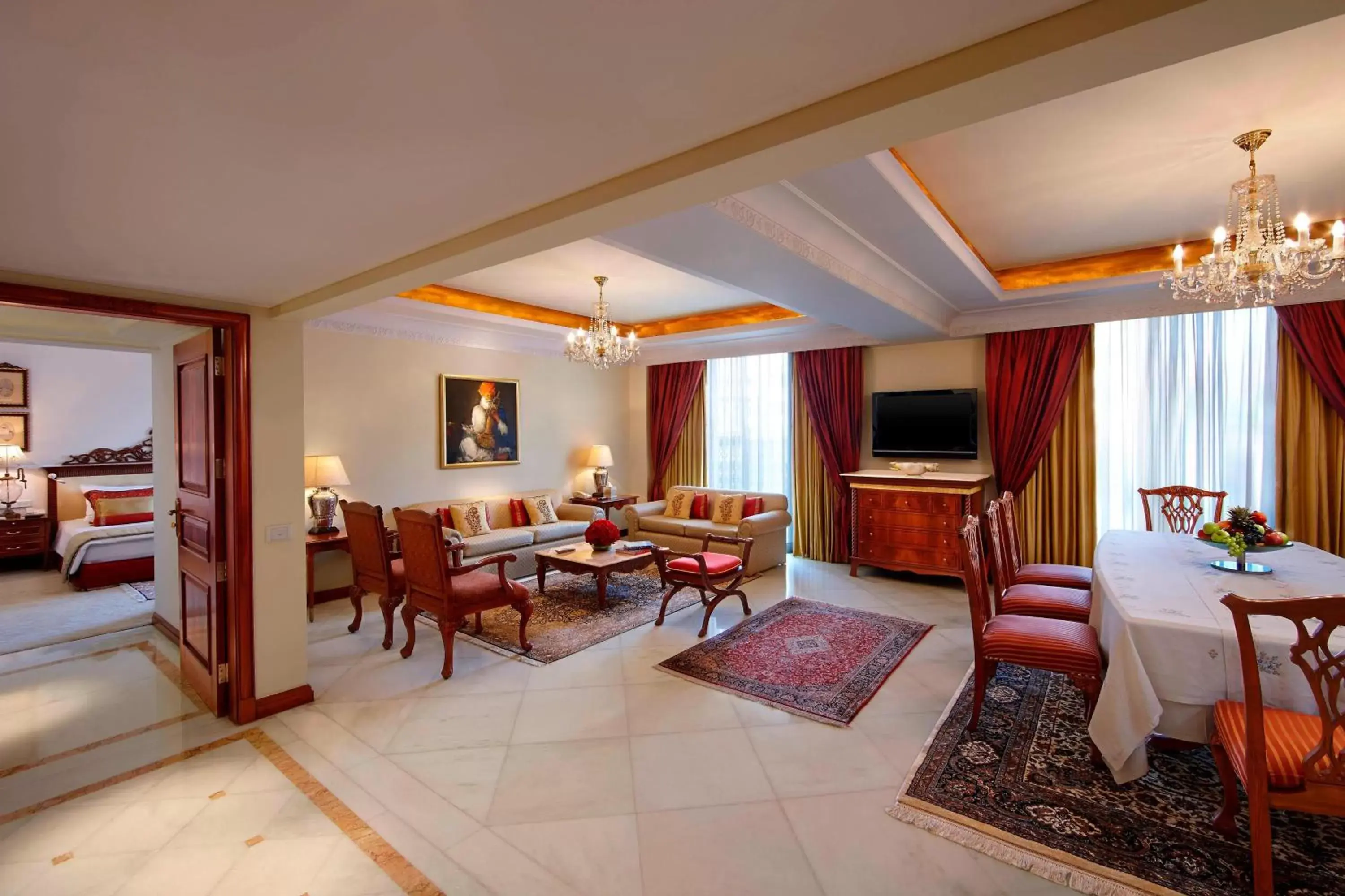 Bedroom, Seating Area in ITC Rajputana, a Luxury Collection Hotel, Jaipur