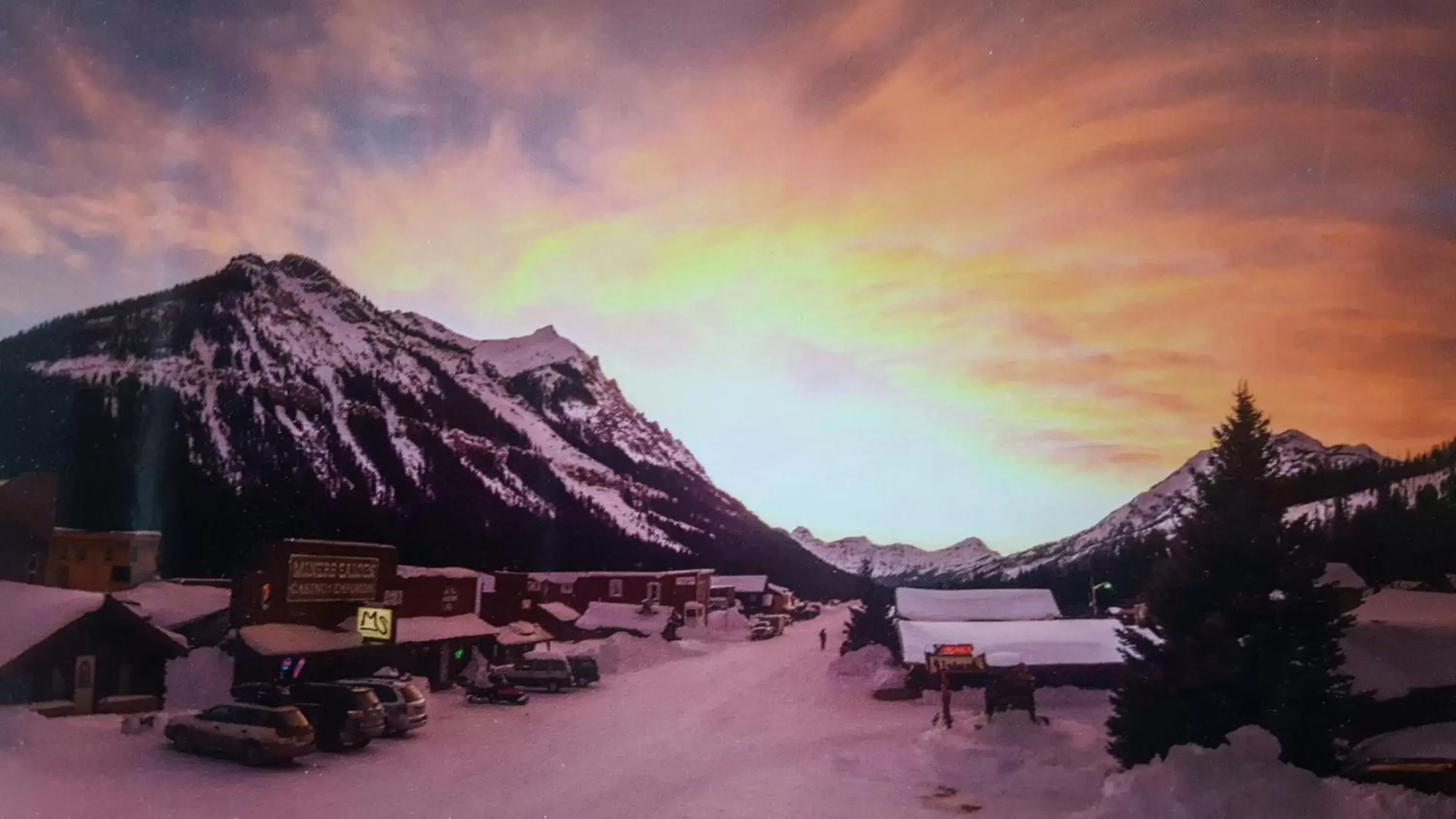 Natural landscape, Winter in Alpine Motel of Cooke City