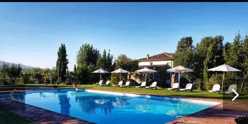 Solarium, Swimming Pool in Relais Villa Baldelli