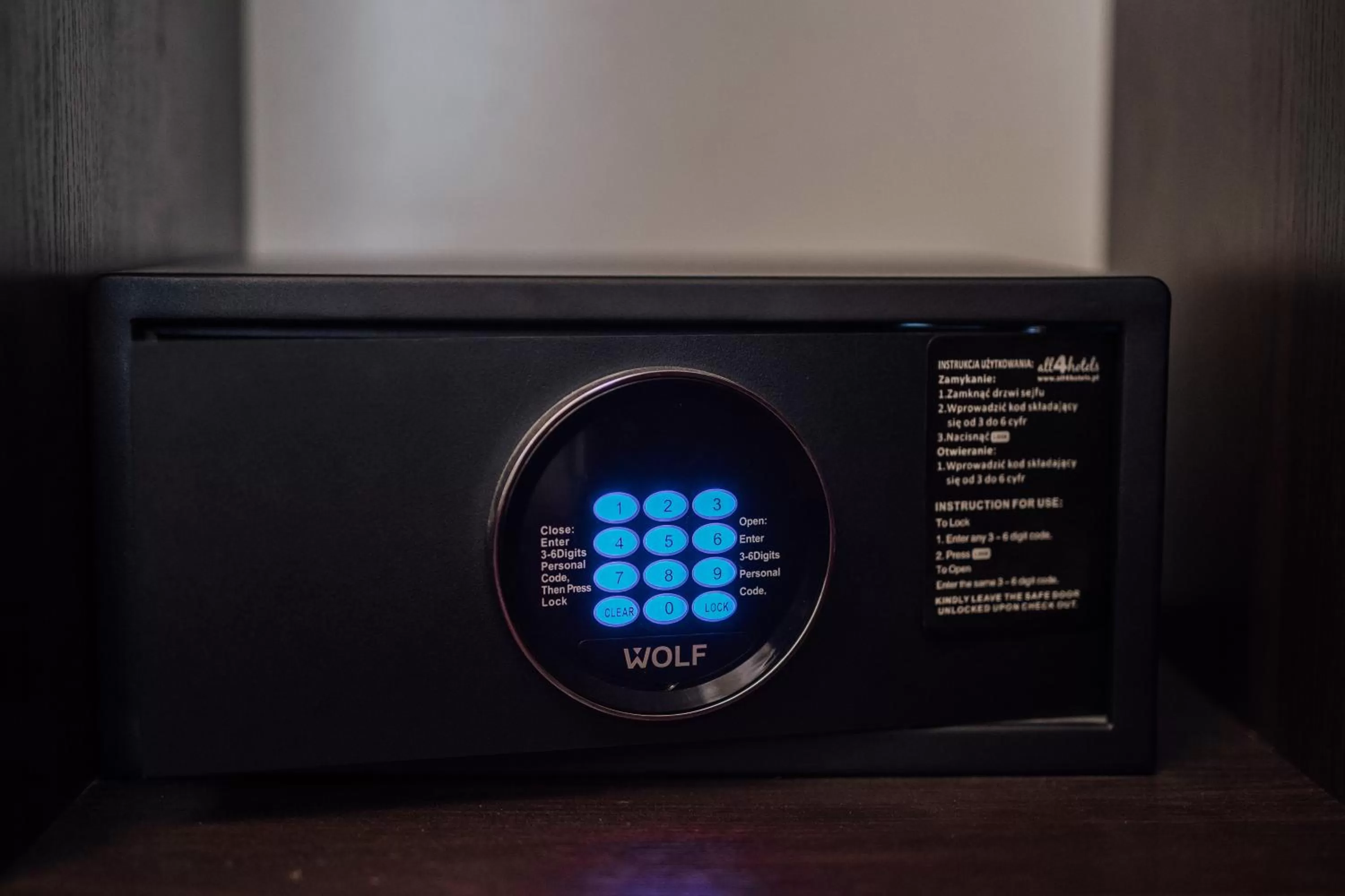 safe in Hotel Rezydent