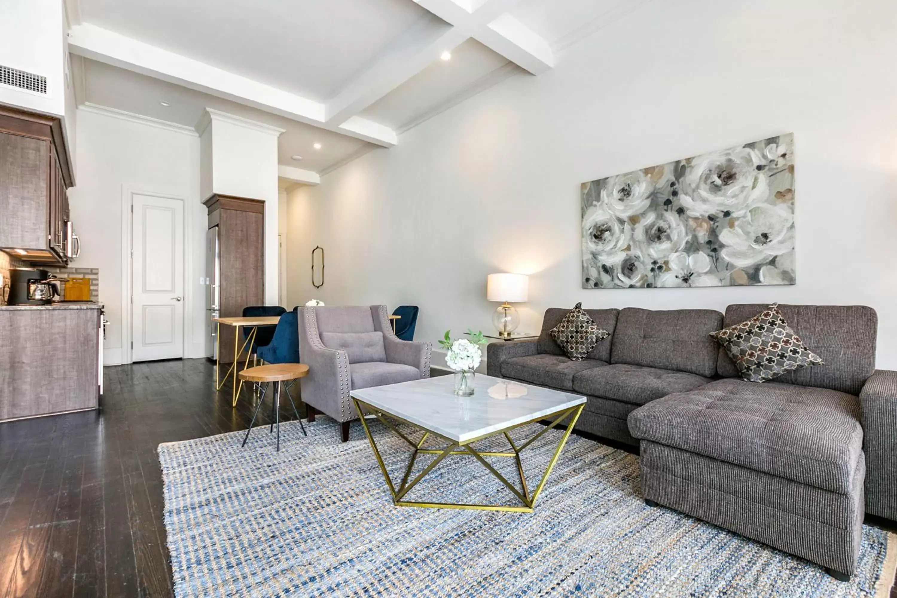 Living room, Seating Area in 1 and 2 BR Private Condos Steps Away From French Quarter