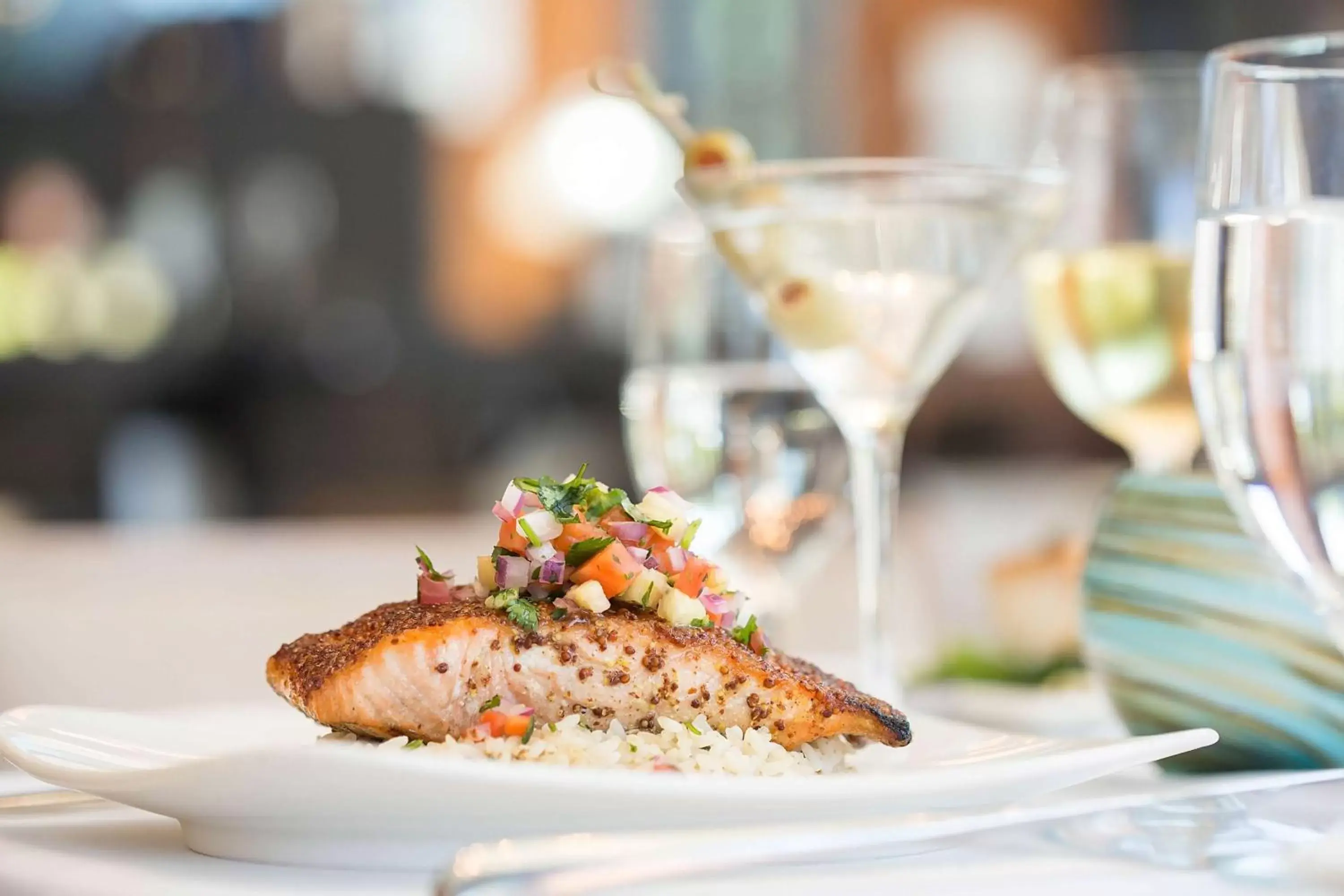 Dining area, Food in Waterstone Resort & Marina Boca Raton, Curio Collection by Hilton