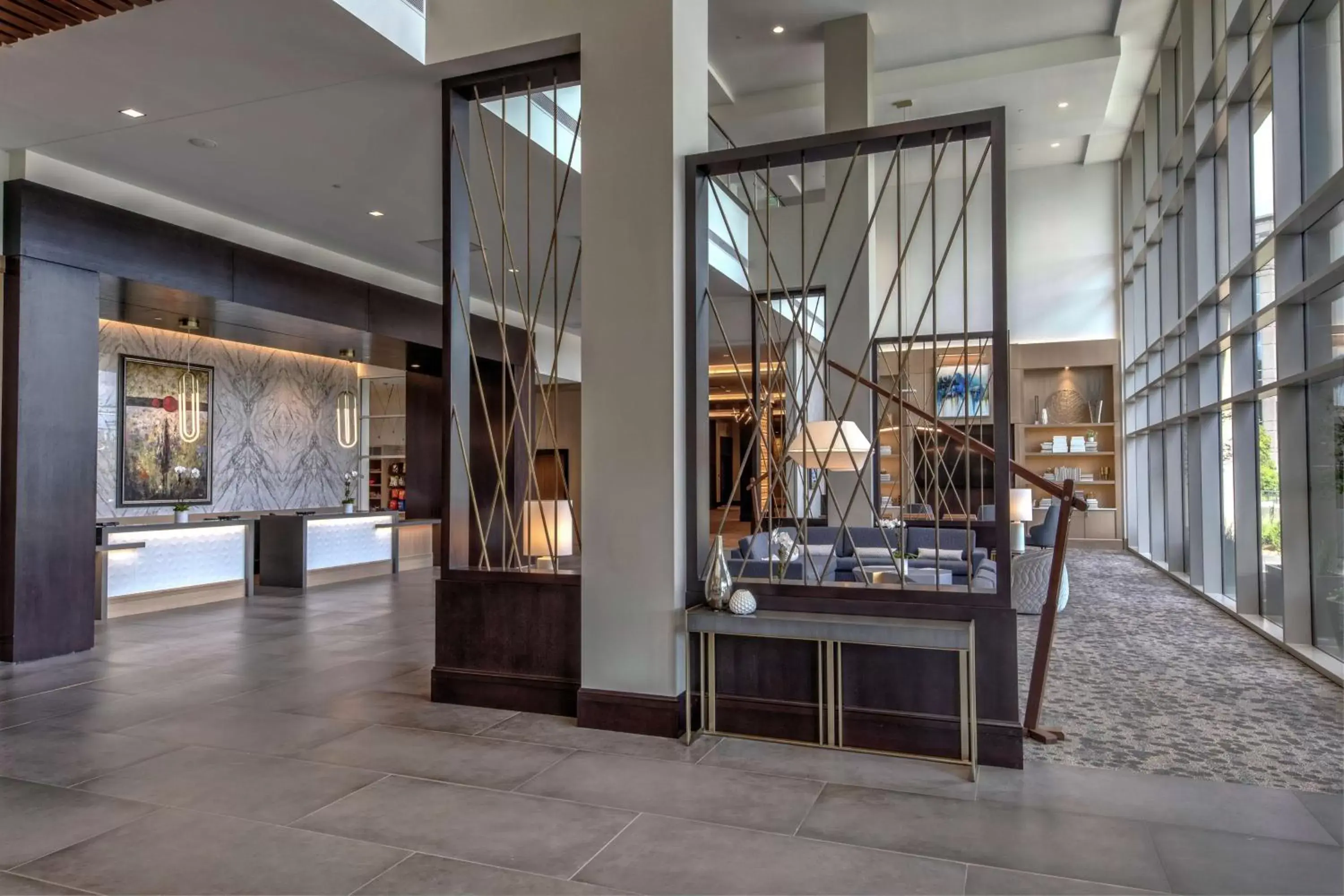 Lobby or reception in Hilton Franklin Cool Springs Lobby or reception in Hilton Franklin Cool Springs