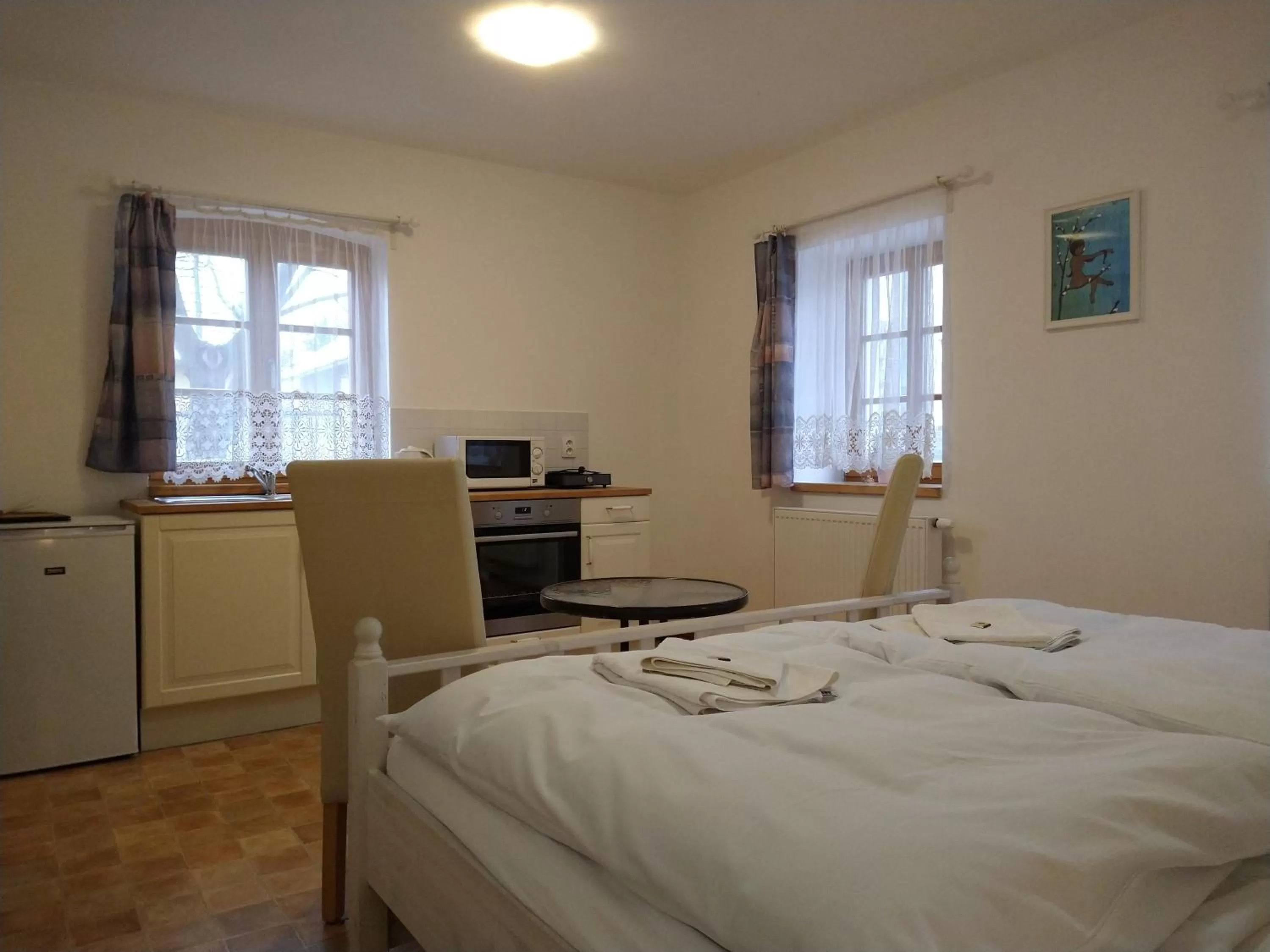 Coffee/tea facilities, Bed in Apartmány Malý mnich