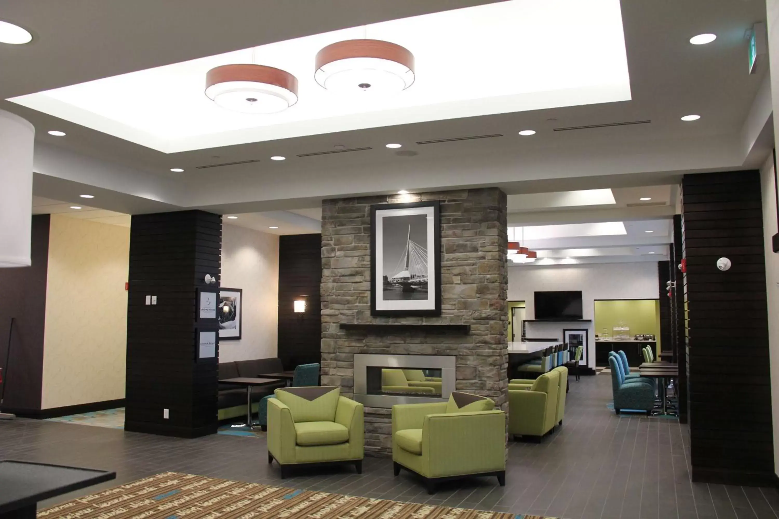 Lobby or reception in Hampton Inn by Hilton Winnipeg Lobby or reception in Hampton Inn by Hilton Winnipeg