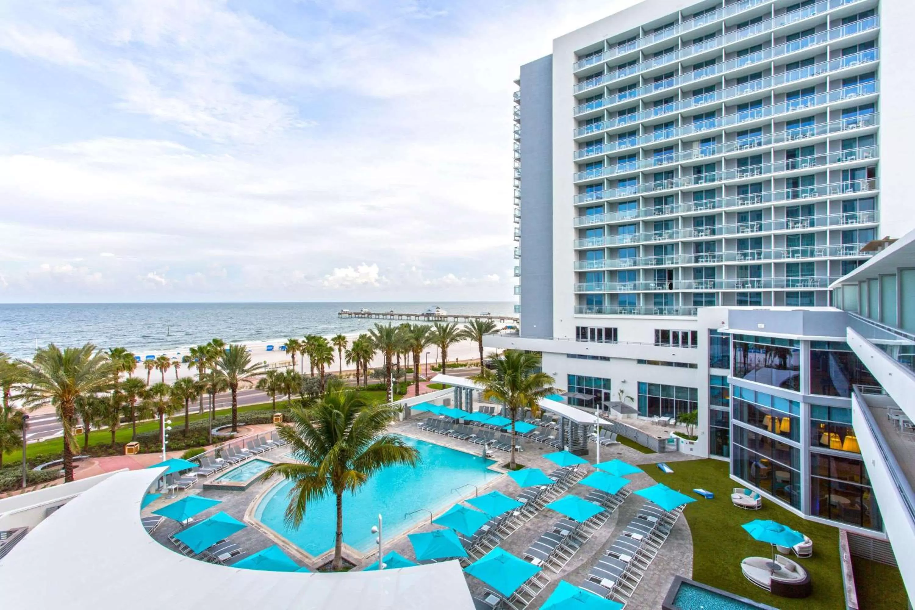 Pool view in Wyndham Grand Clearwater Beach