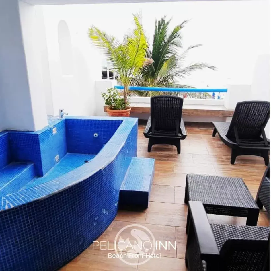 Balcony/Terrace in Pelicano Inn Playa del Carmen - Beachfront Hotel