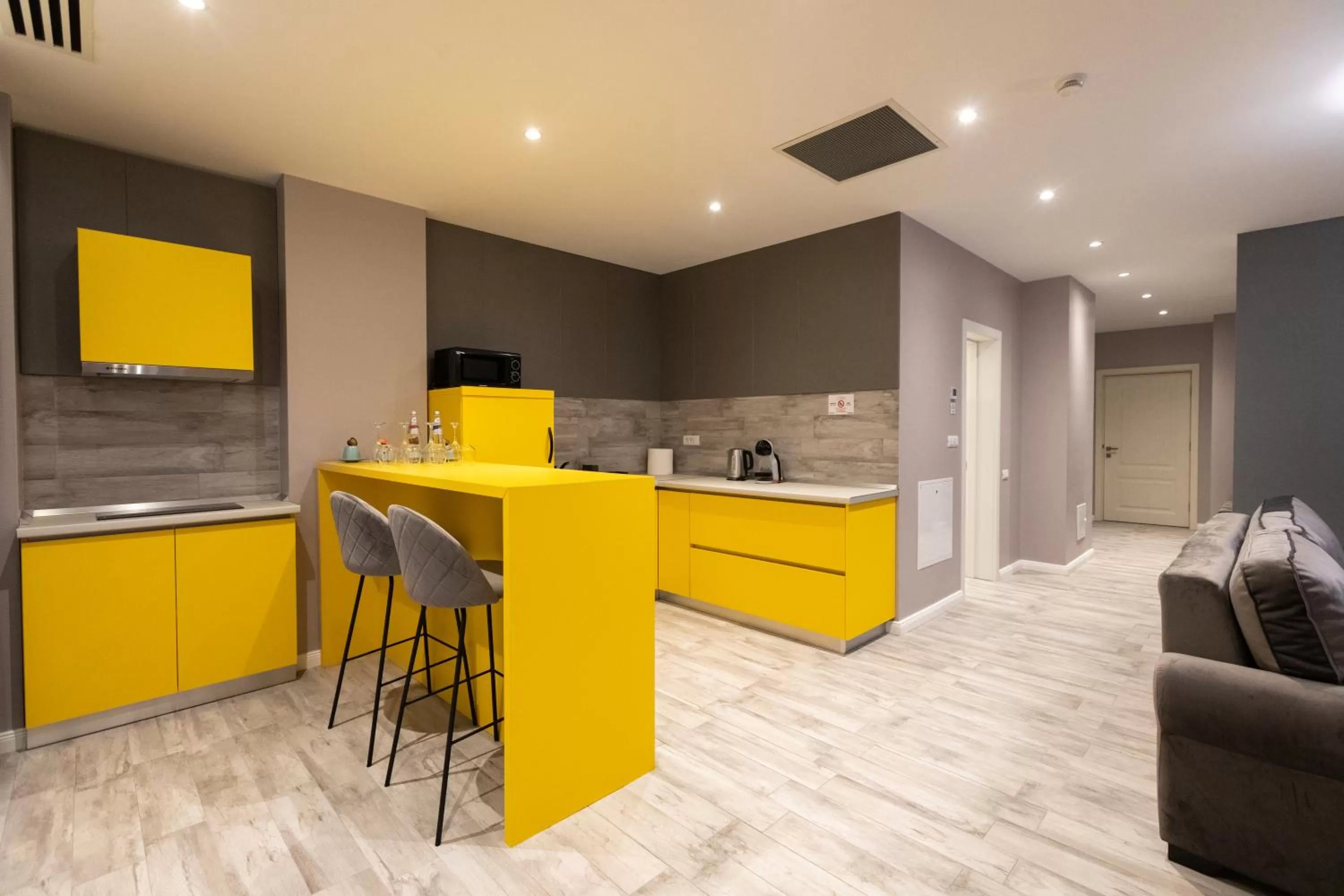 Kitchen or kitchenette in Omnia Apartments