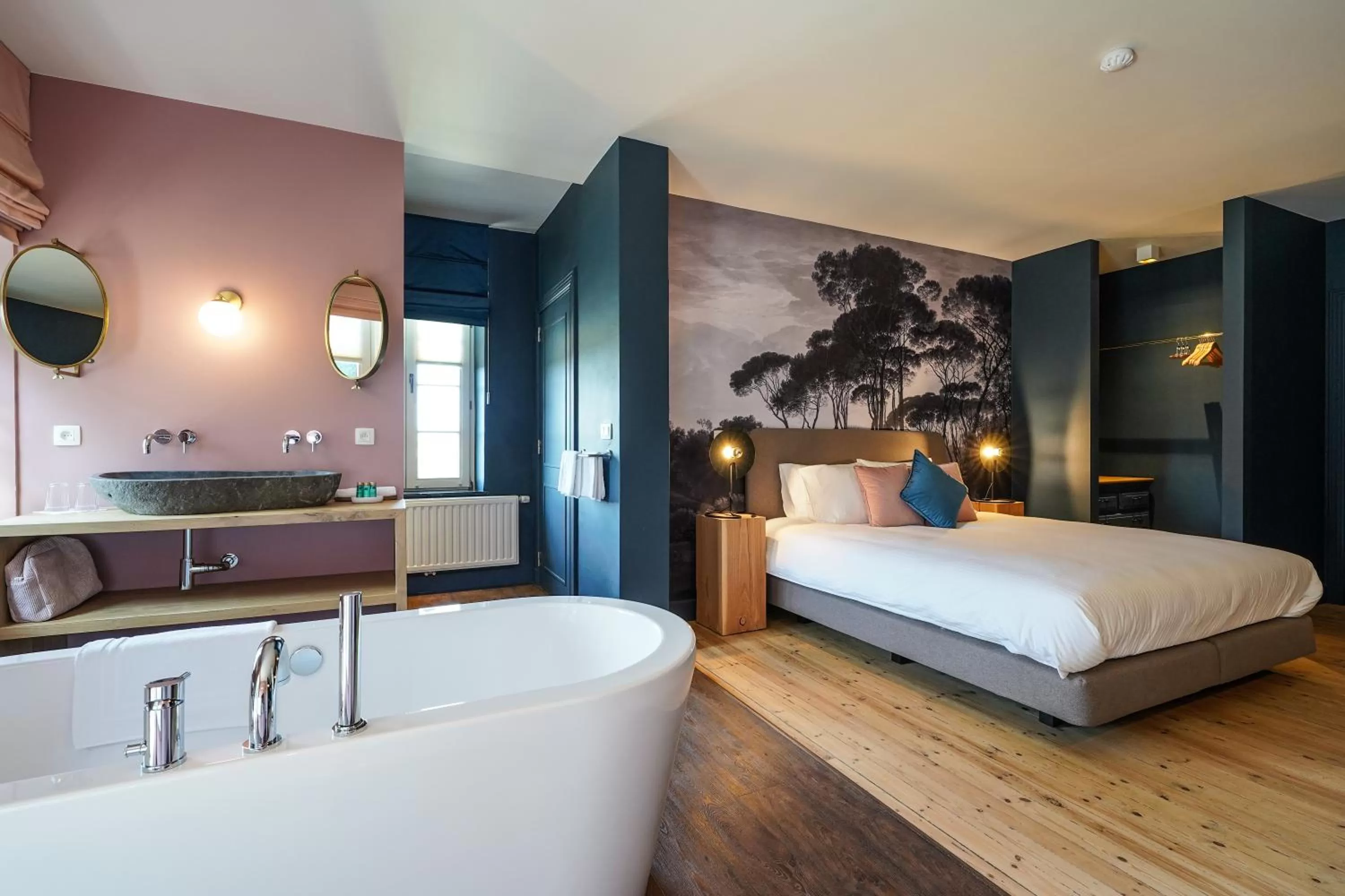 Bed in Les Terrasses des Falizes B&B