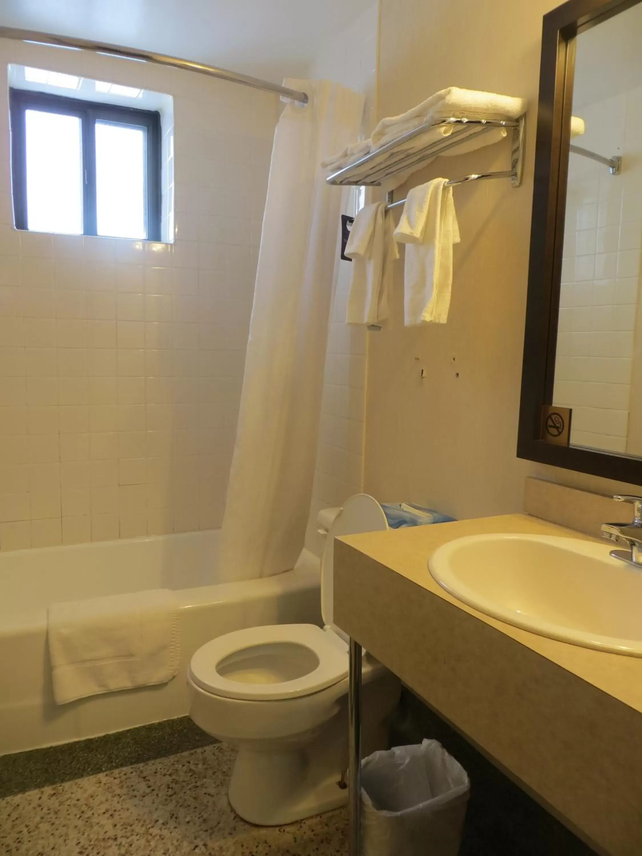 Bathroom in Travelodge by Wyndham Thunder Bay ON