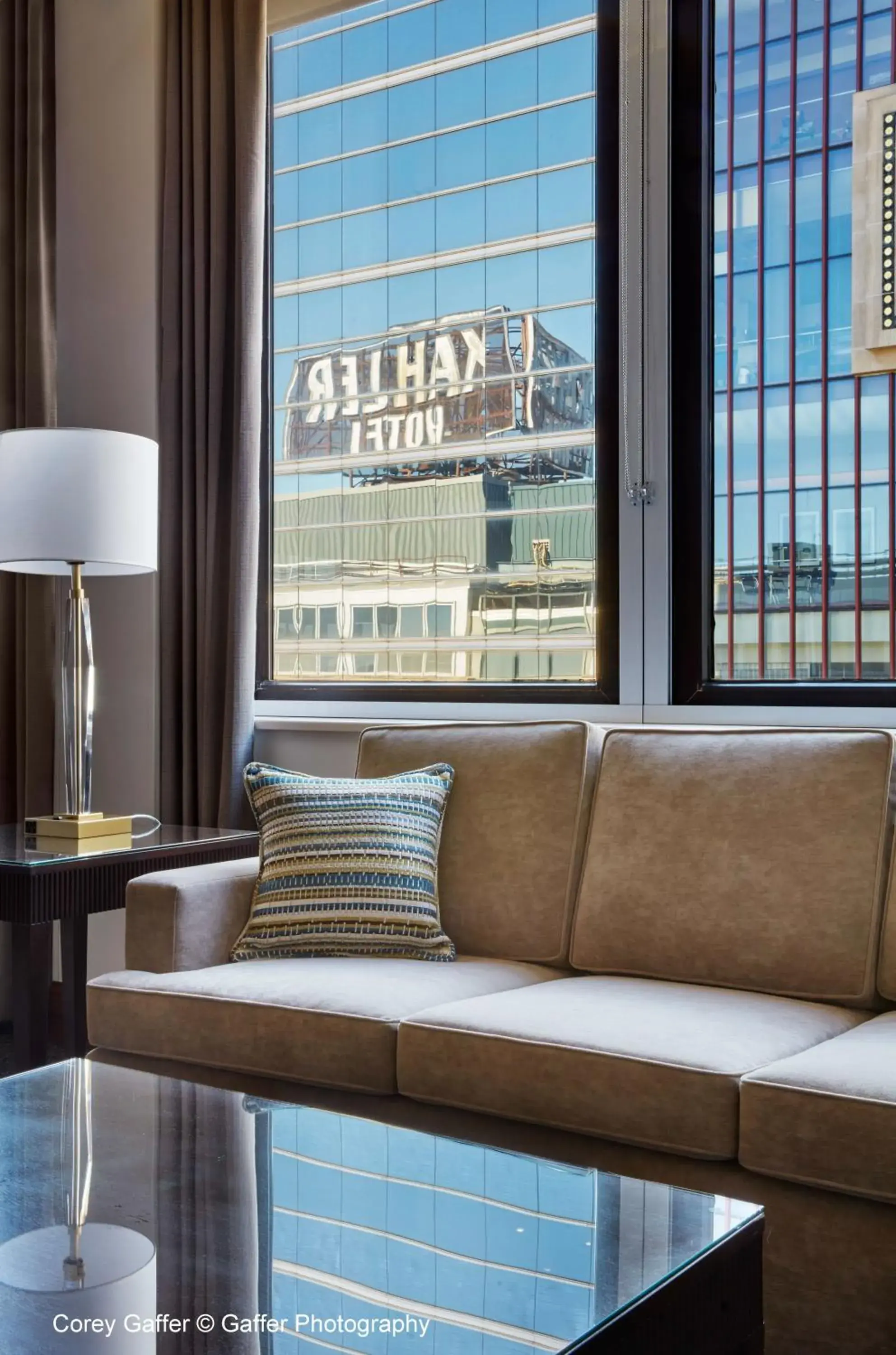 Living room in The Towers at The Kahler Grand