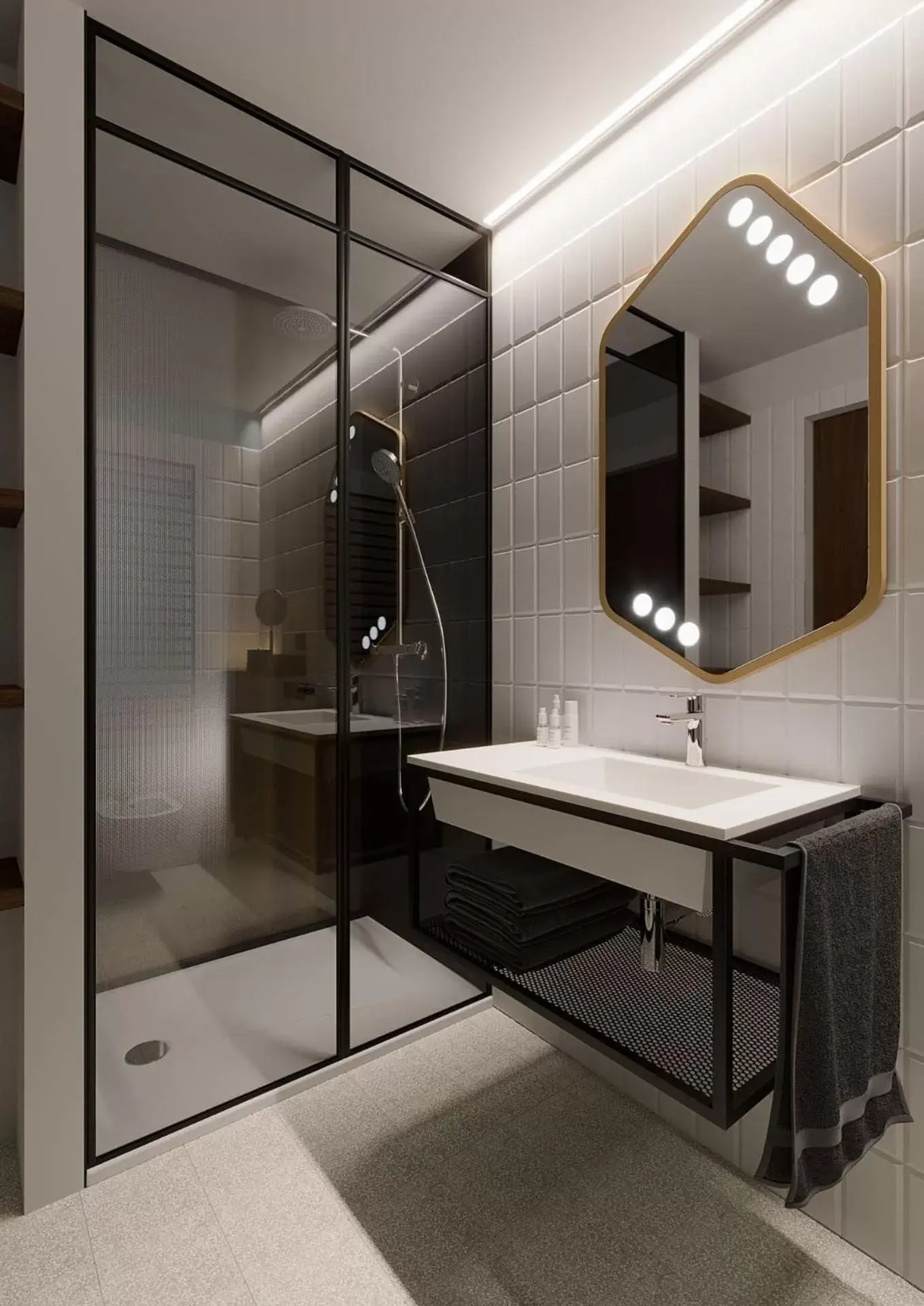 Shower, Bathroom in Urban Hive Milano