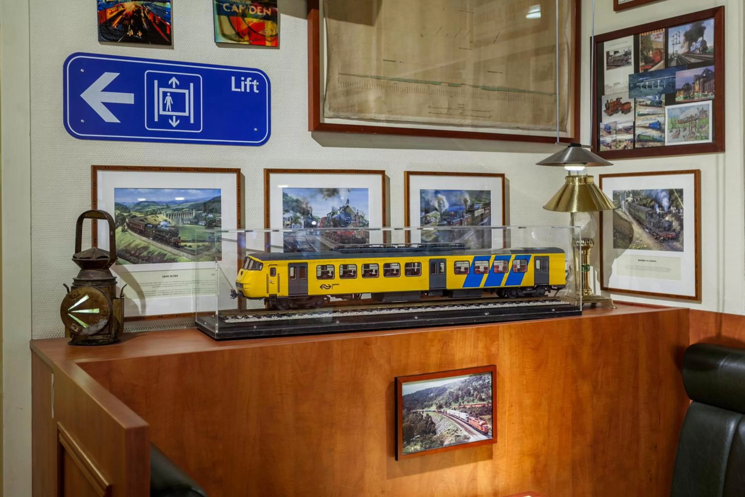 Decorative detail in A-Train Hotel