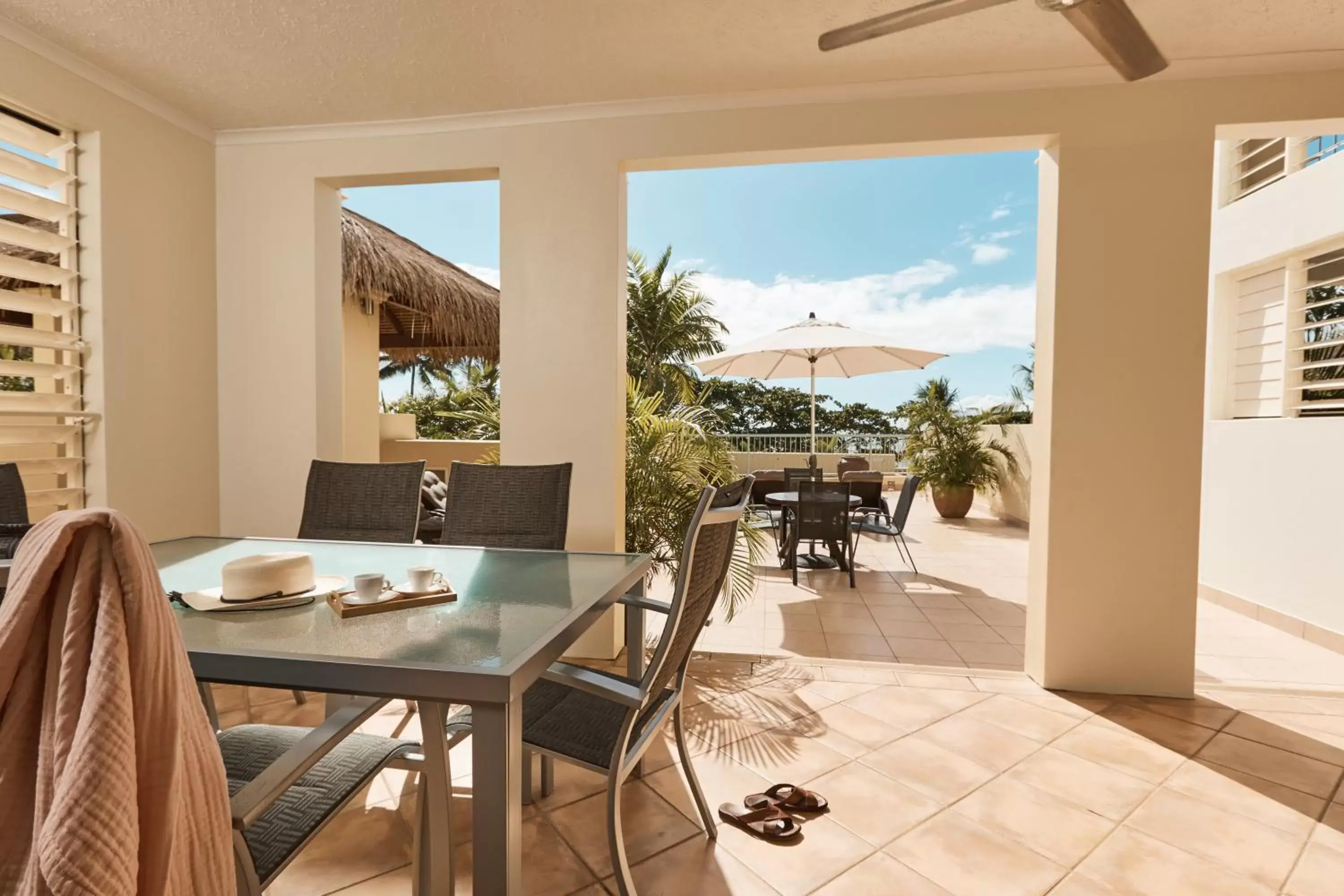 Patio in Sea Change Beachfront Apartments