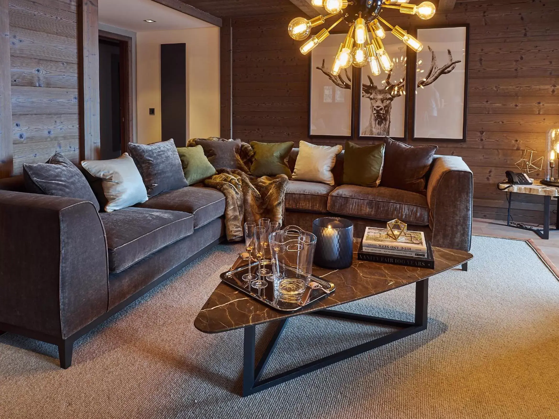 Living room, Seating Area in Six Senses Residences & Spa Courchevel