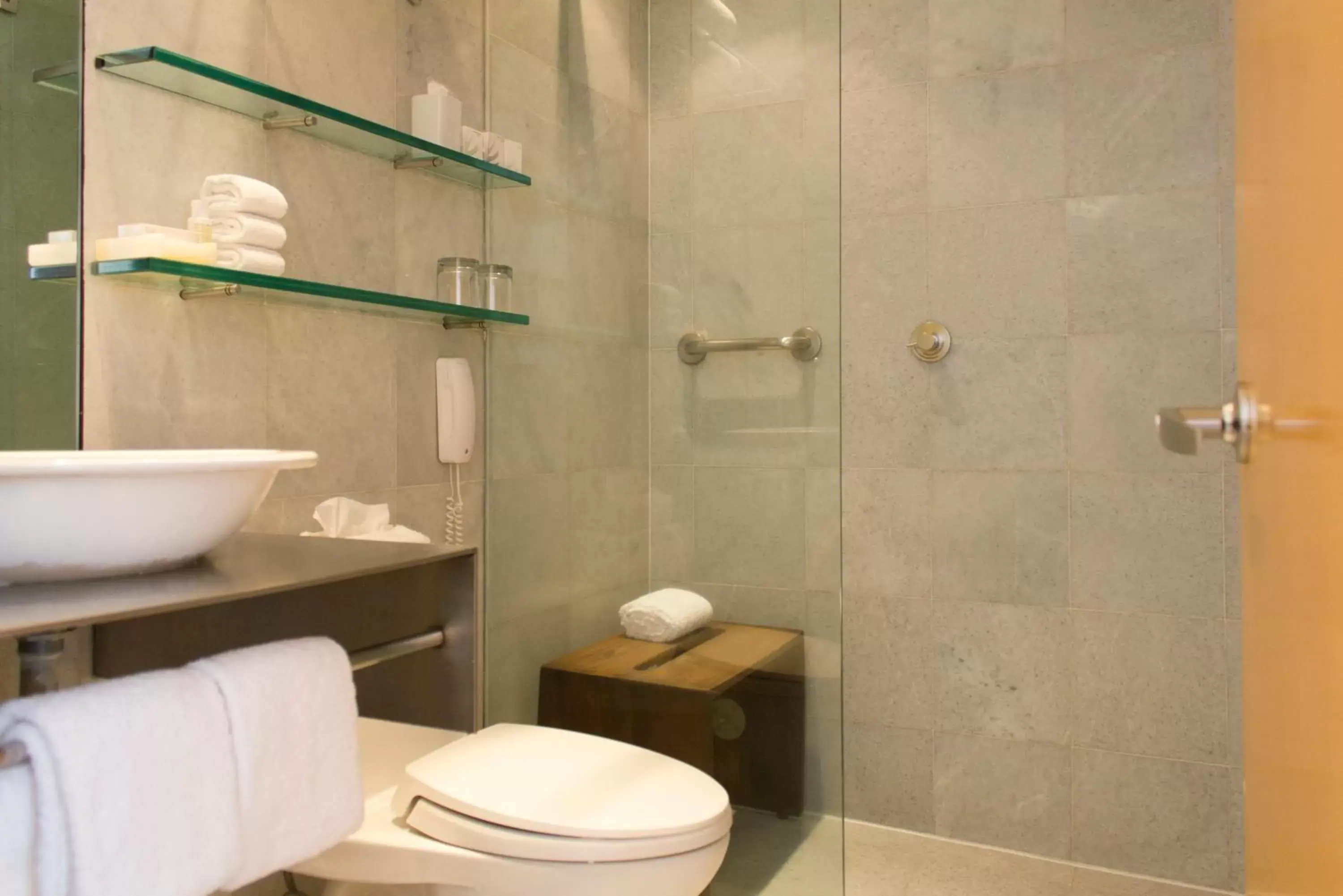 Shower, Bathroom in Habita, Mexico City, a Member of Design Hotels