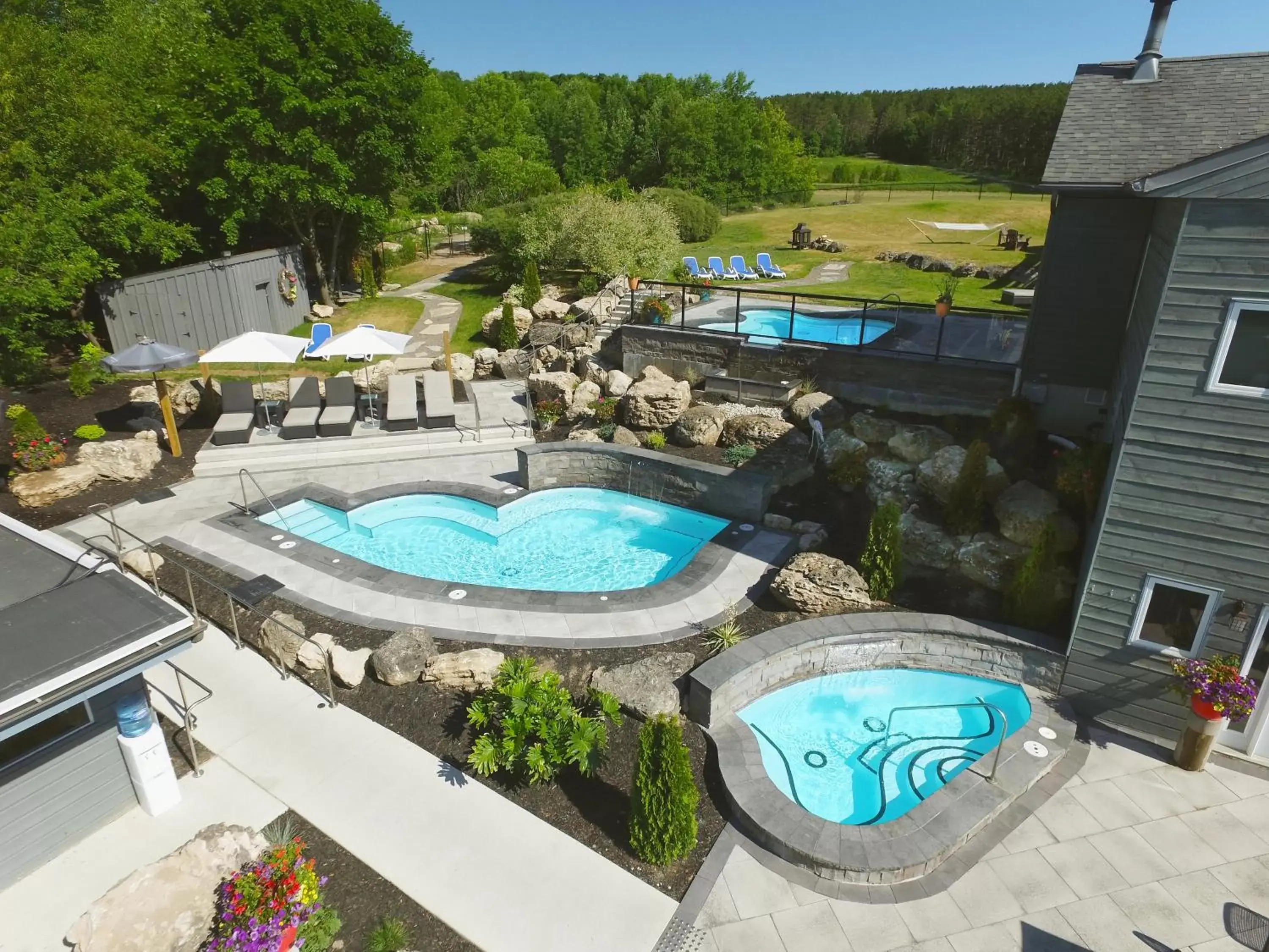 Pool View in Millcroft Inn & Spa