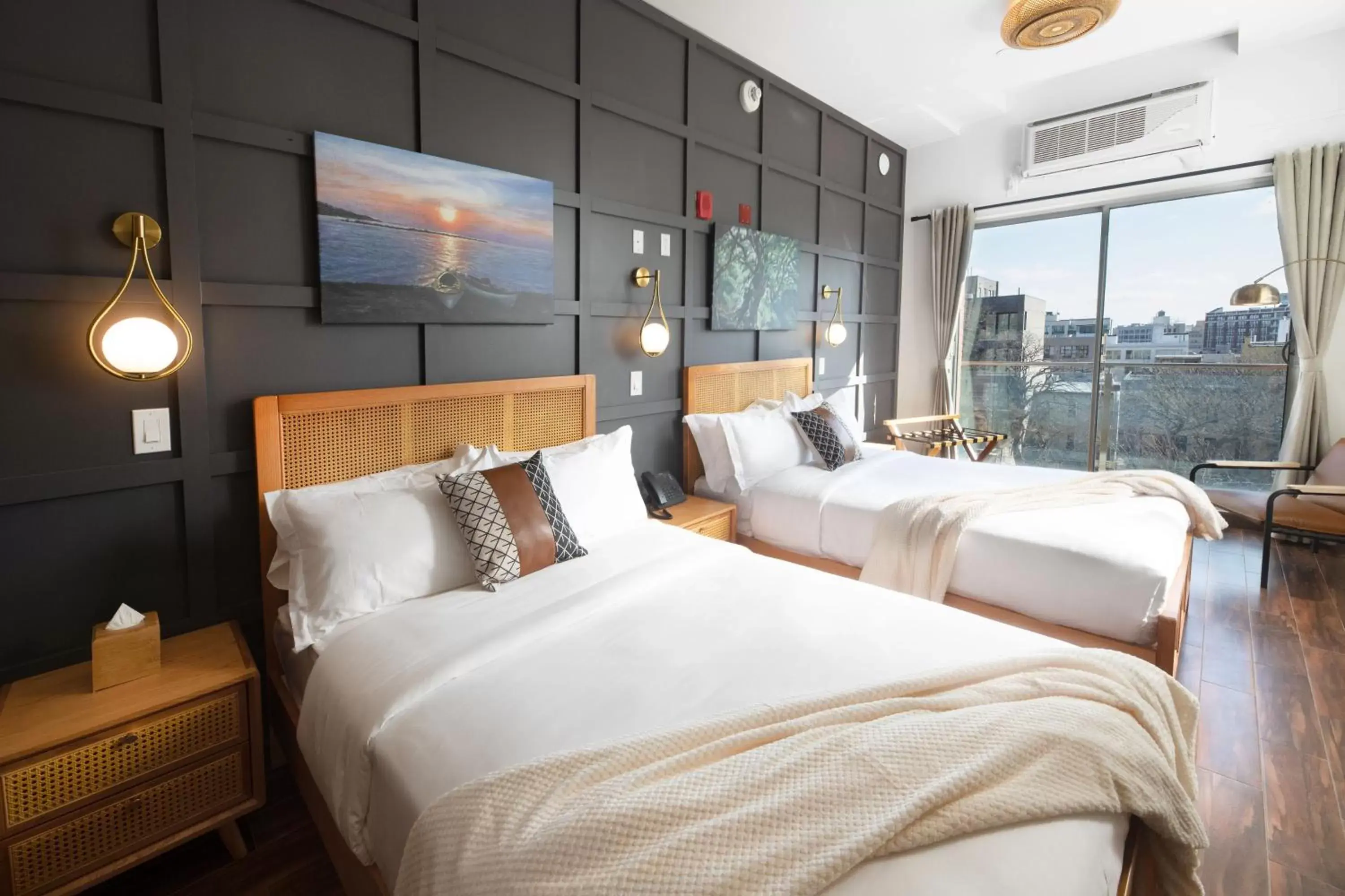 Bed in The Modernist Hotel Bed in The Modernist Hotel