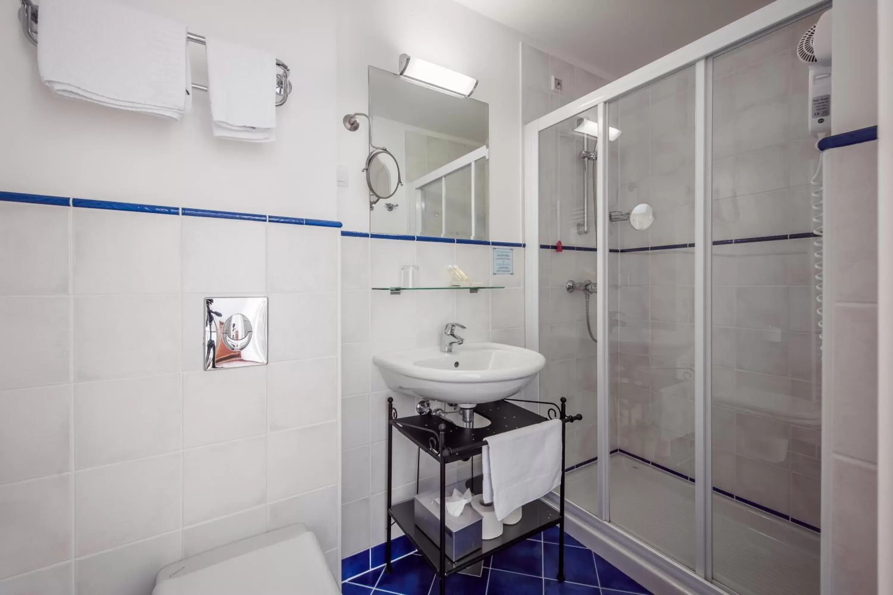 Shower, Bathroom in Hotel Triglav