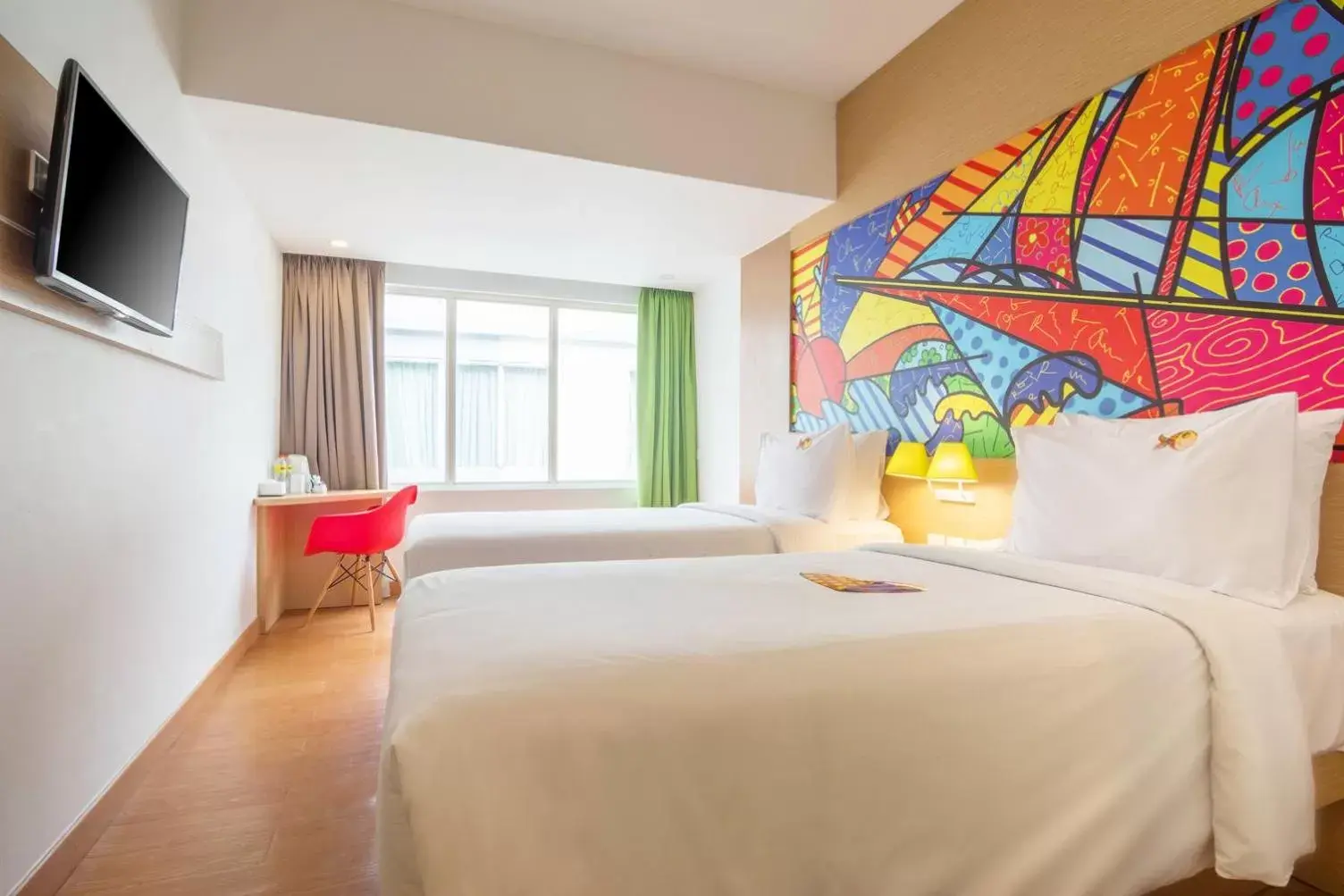 Bedroom, Bed in MaxOneHotels at Resort Makassar