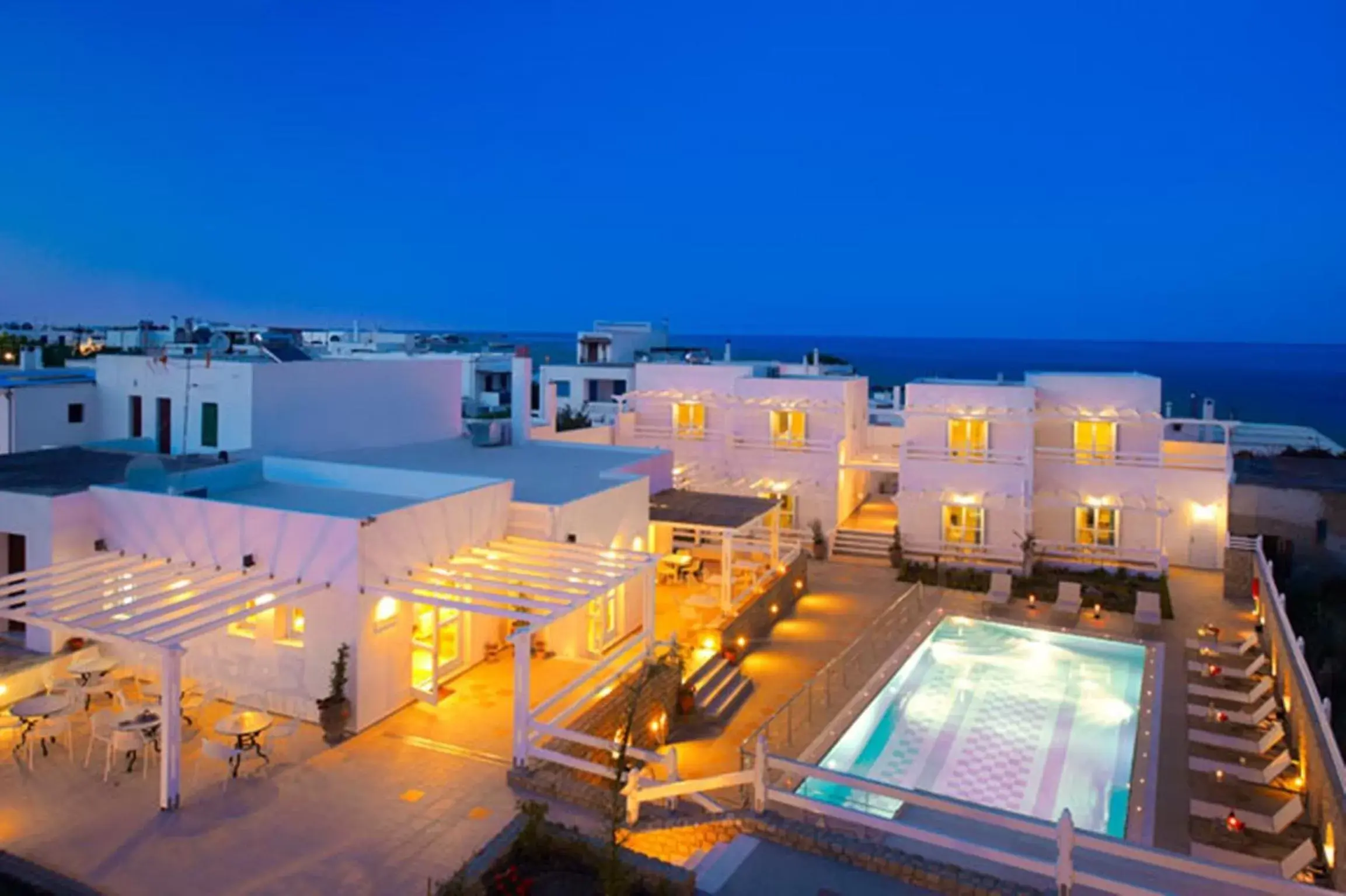 Facade/entrance, Pool View in Perigiali