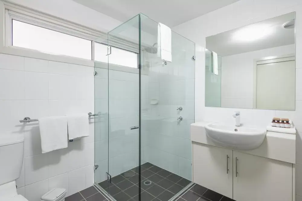 Bathroom in Warners Bay Apartments