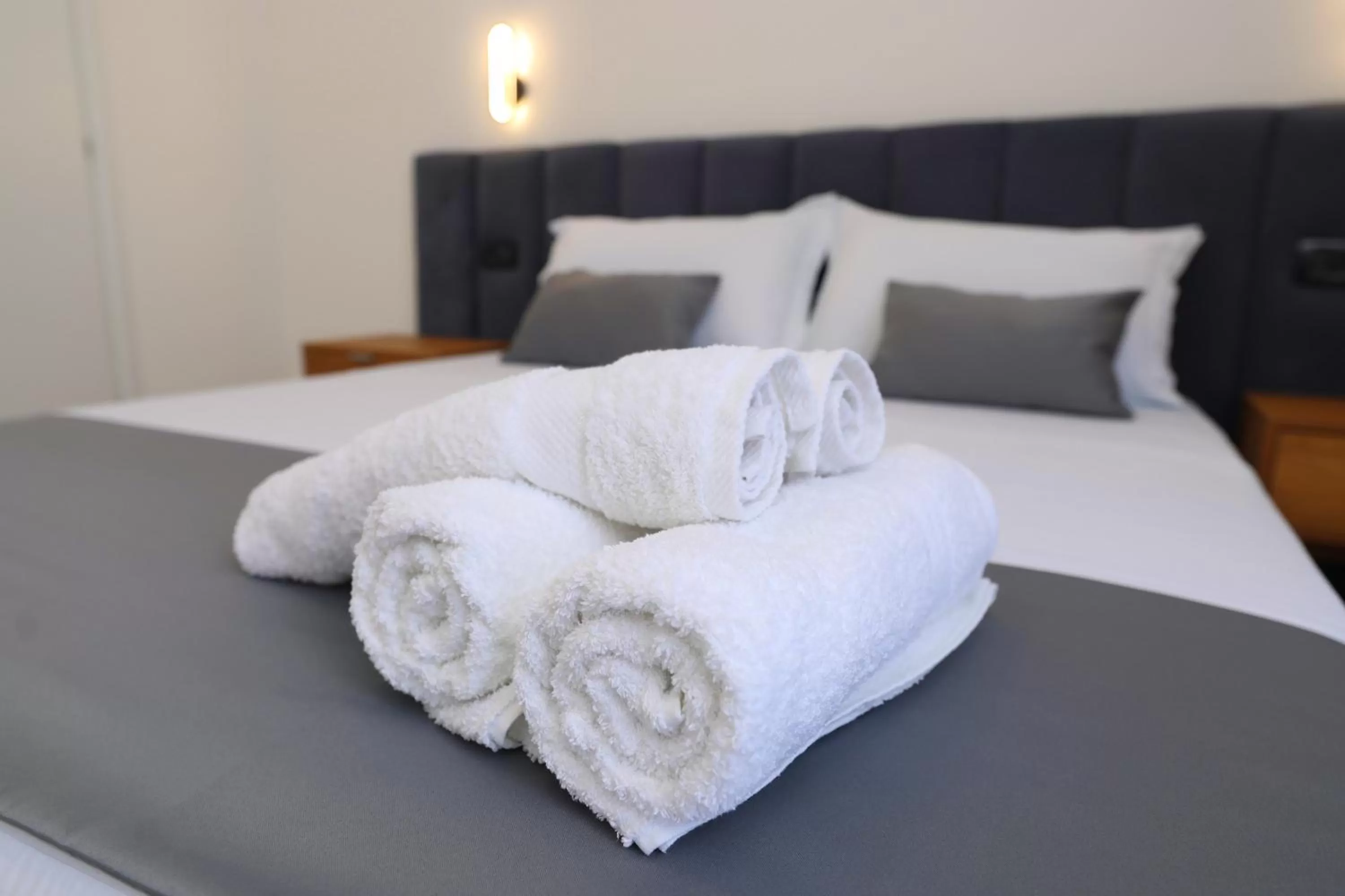 towels, Bed in Maor Hotel