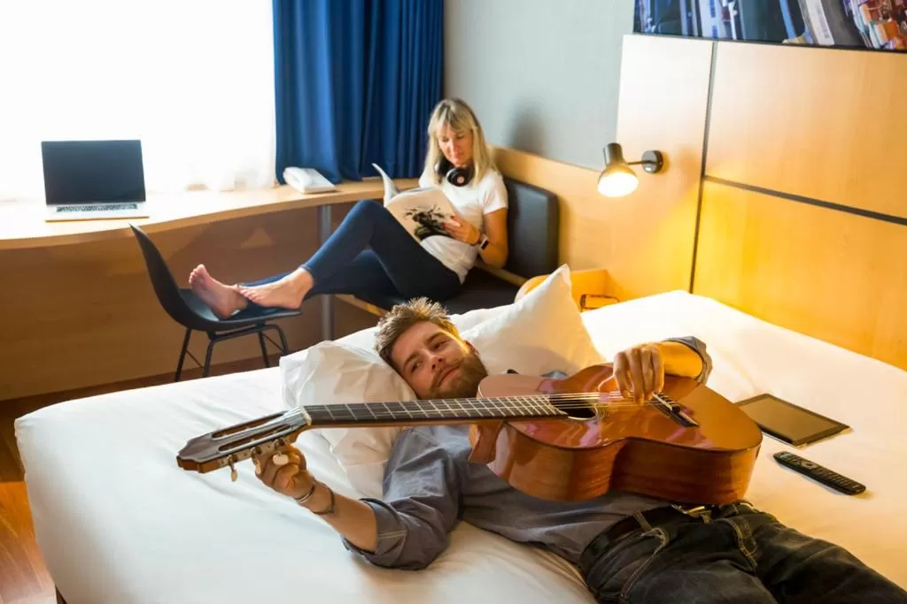 Bed in ibis Genève Petit Lancy