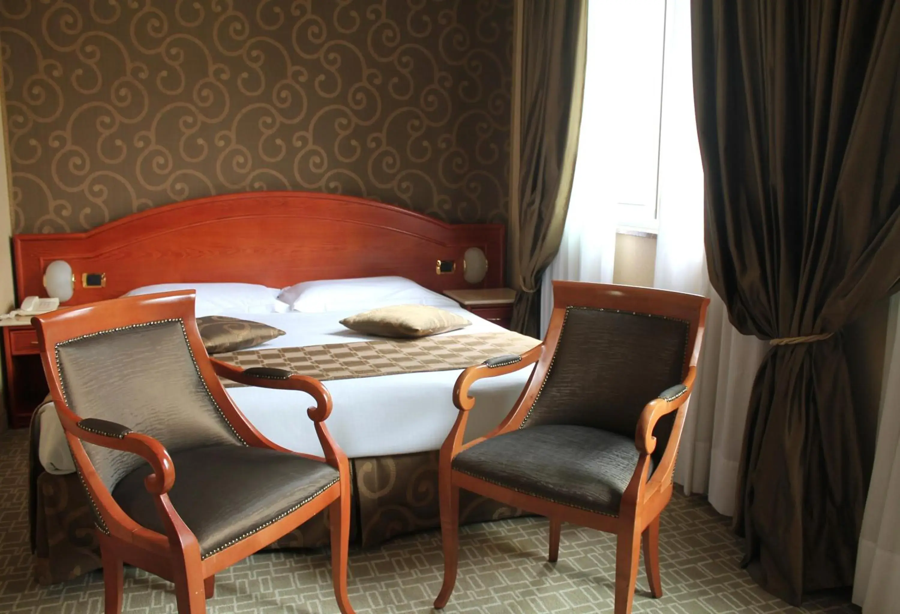 Bed in Hotel Mozart