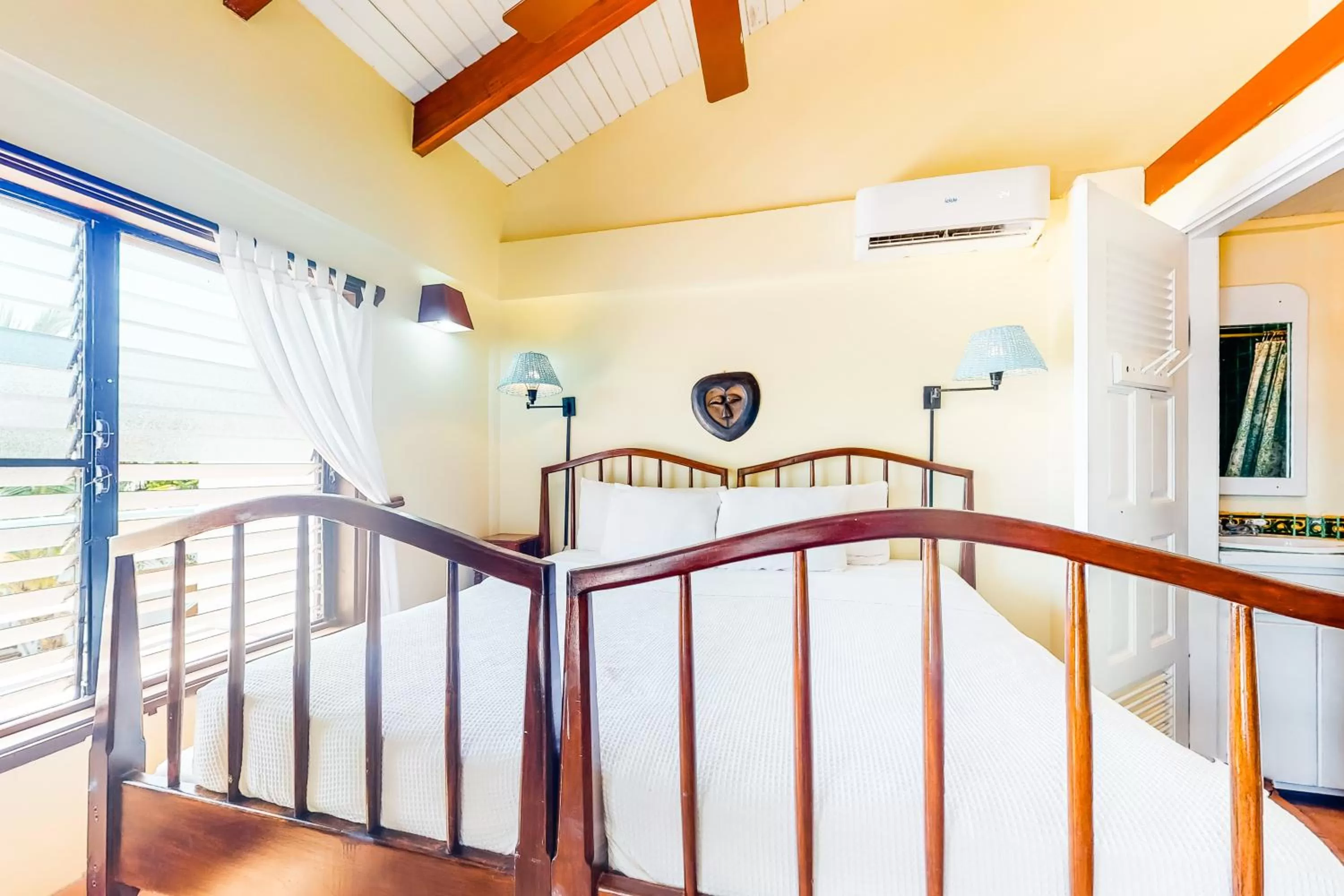 Bed in Condo #26 @ Beachside Villas