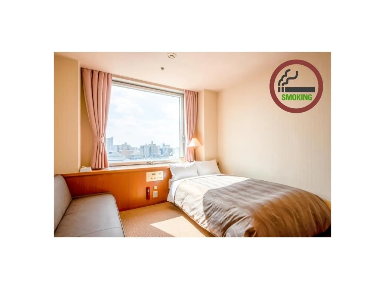 Bed in Hiroshima City Bunka Koryu Kaikan