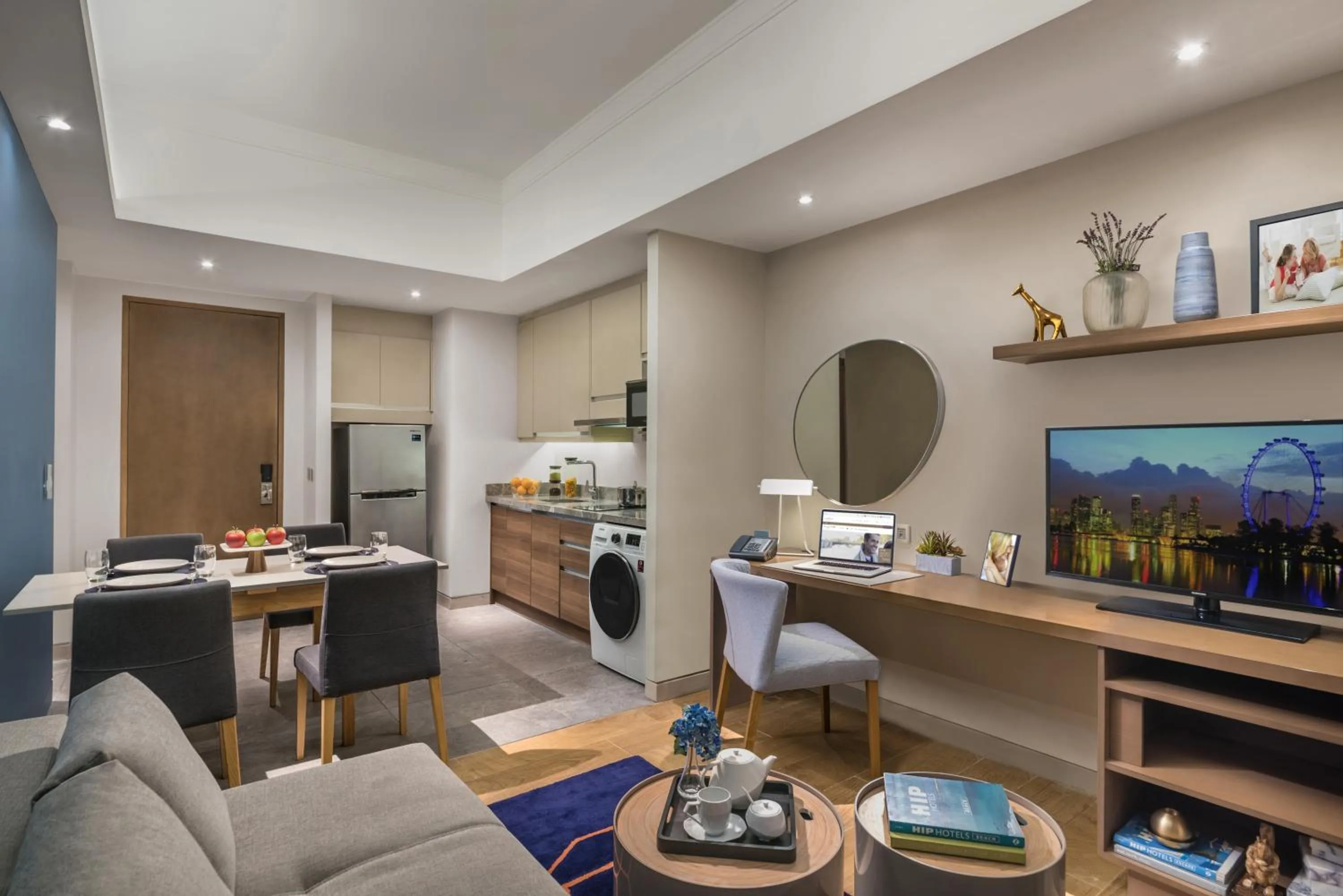 Living room in Citadines Bay City Manila