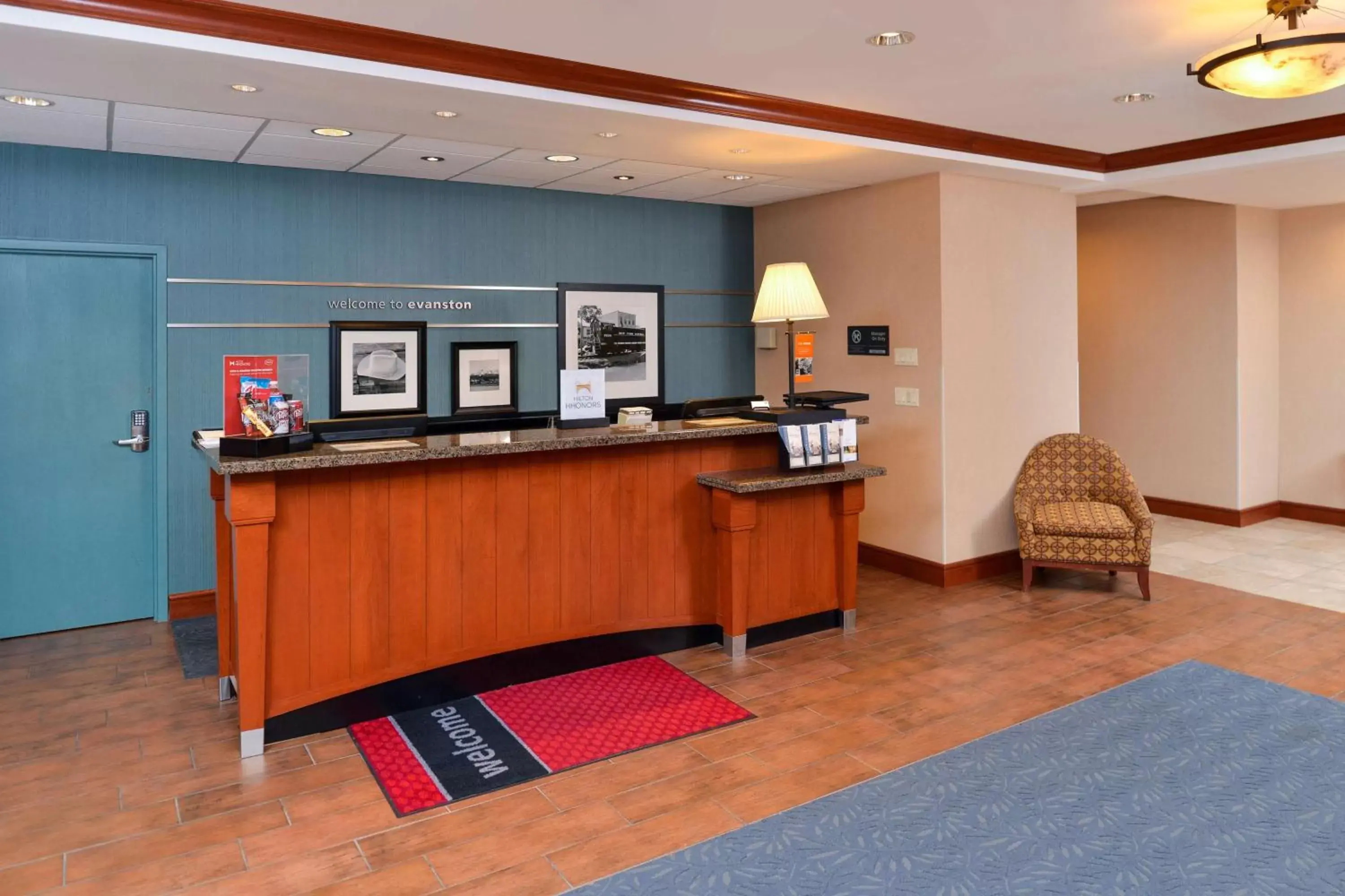 Lobby or reception in Hampton Inn Evanston Lobby or reception in Hampton Inn Evanston