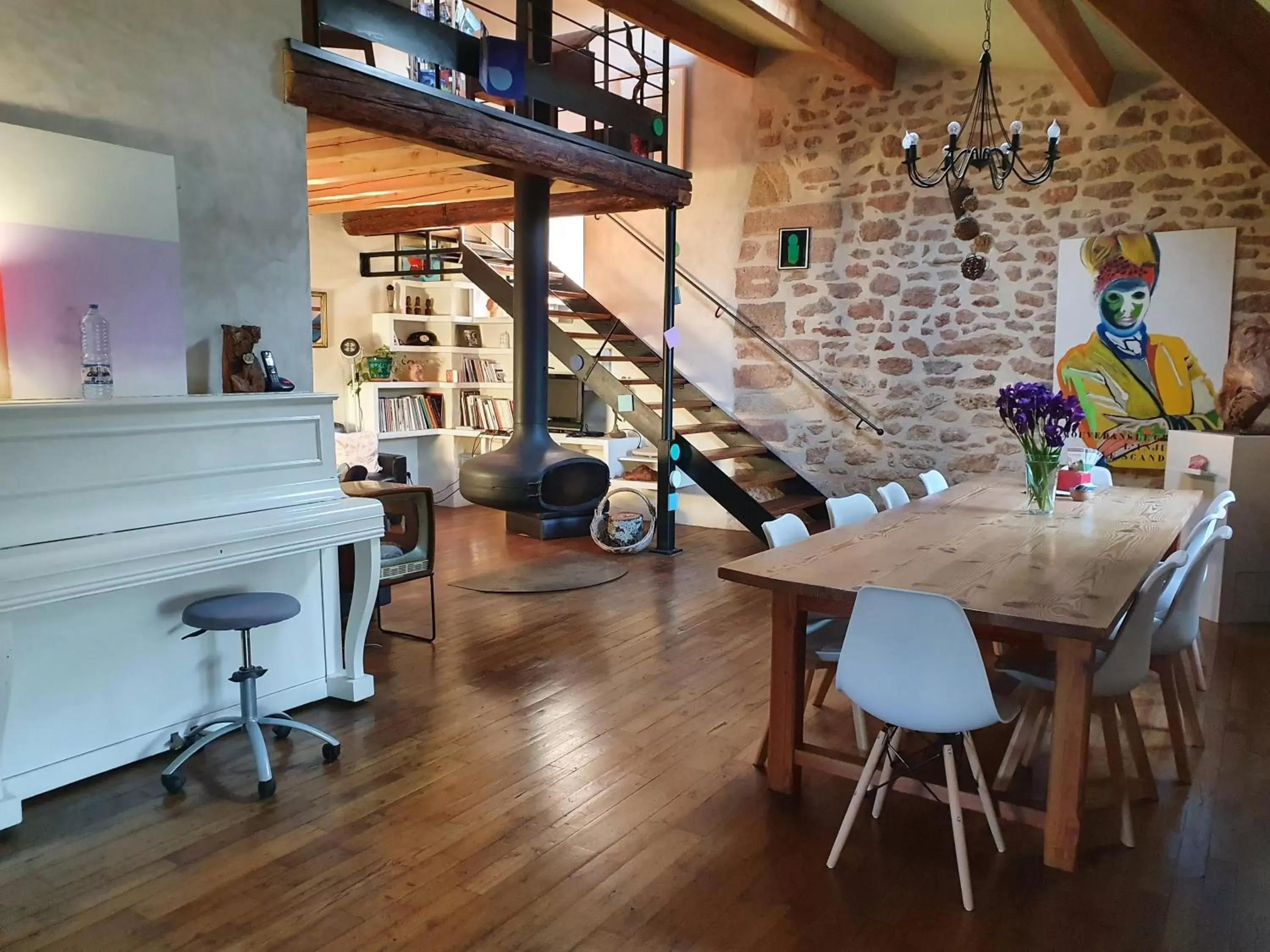 Living room in Aux berges du pont du gard