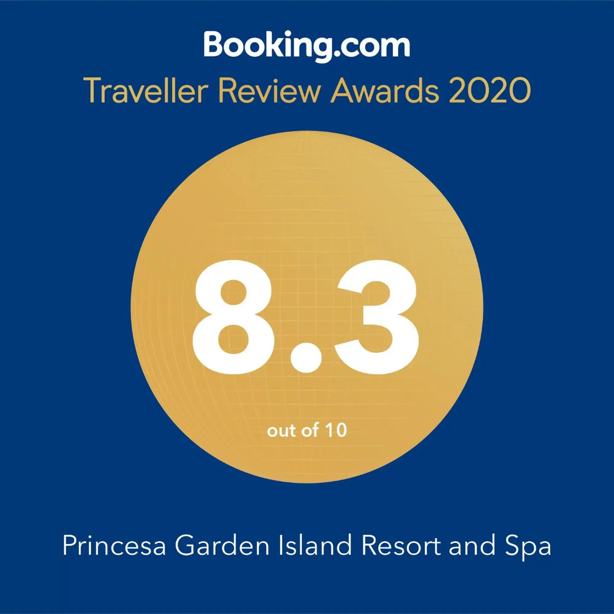 Certificate/Award in Princesa Garden Island Resort and Spa