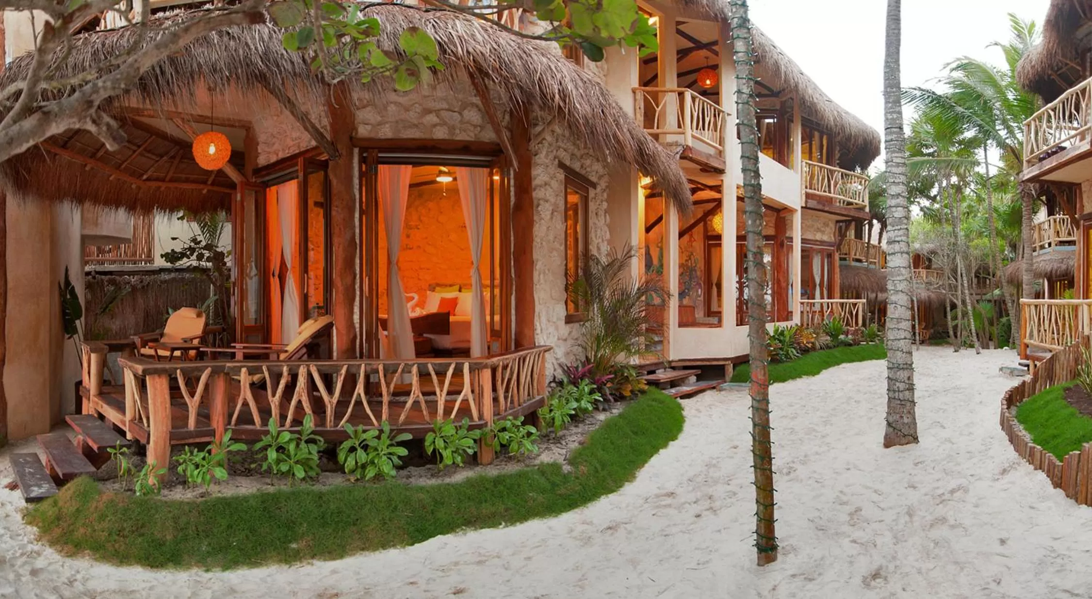 Facade/entrance in Alaya Tulum by Ahau Collection