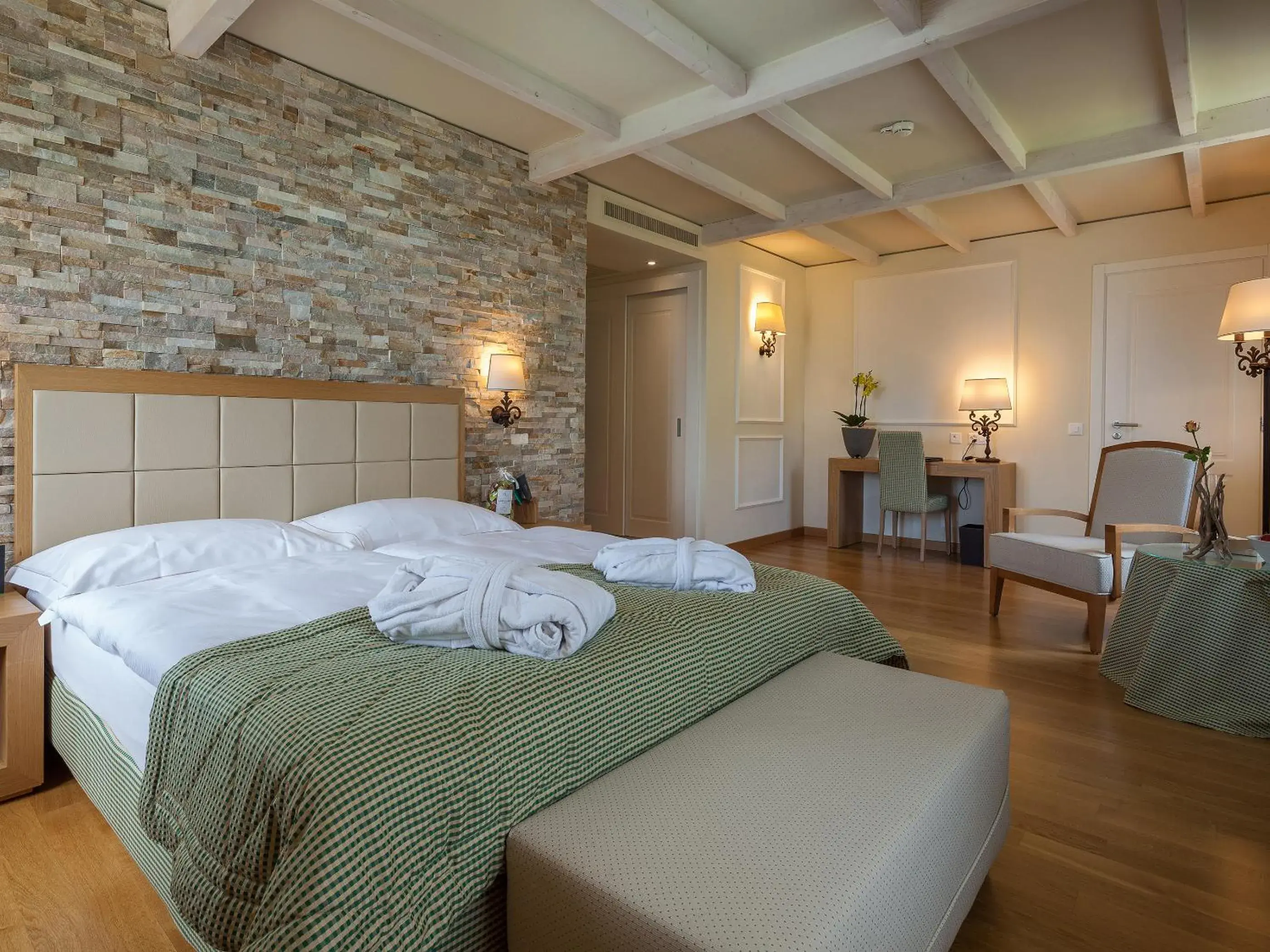 Photo of the whole room, Bed in Kurhaus Cademario Hotel & DOT Spa - Ticino Hotels Group