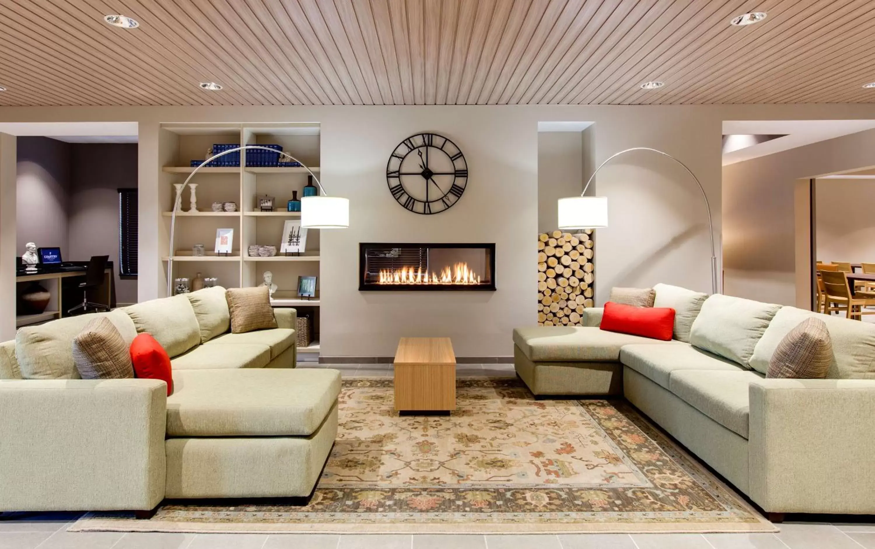 Lobby or reception, Seating Area in Country Inn & Suites by Radisson, Springfield, IL