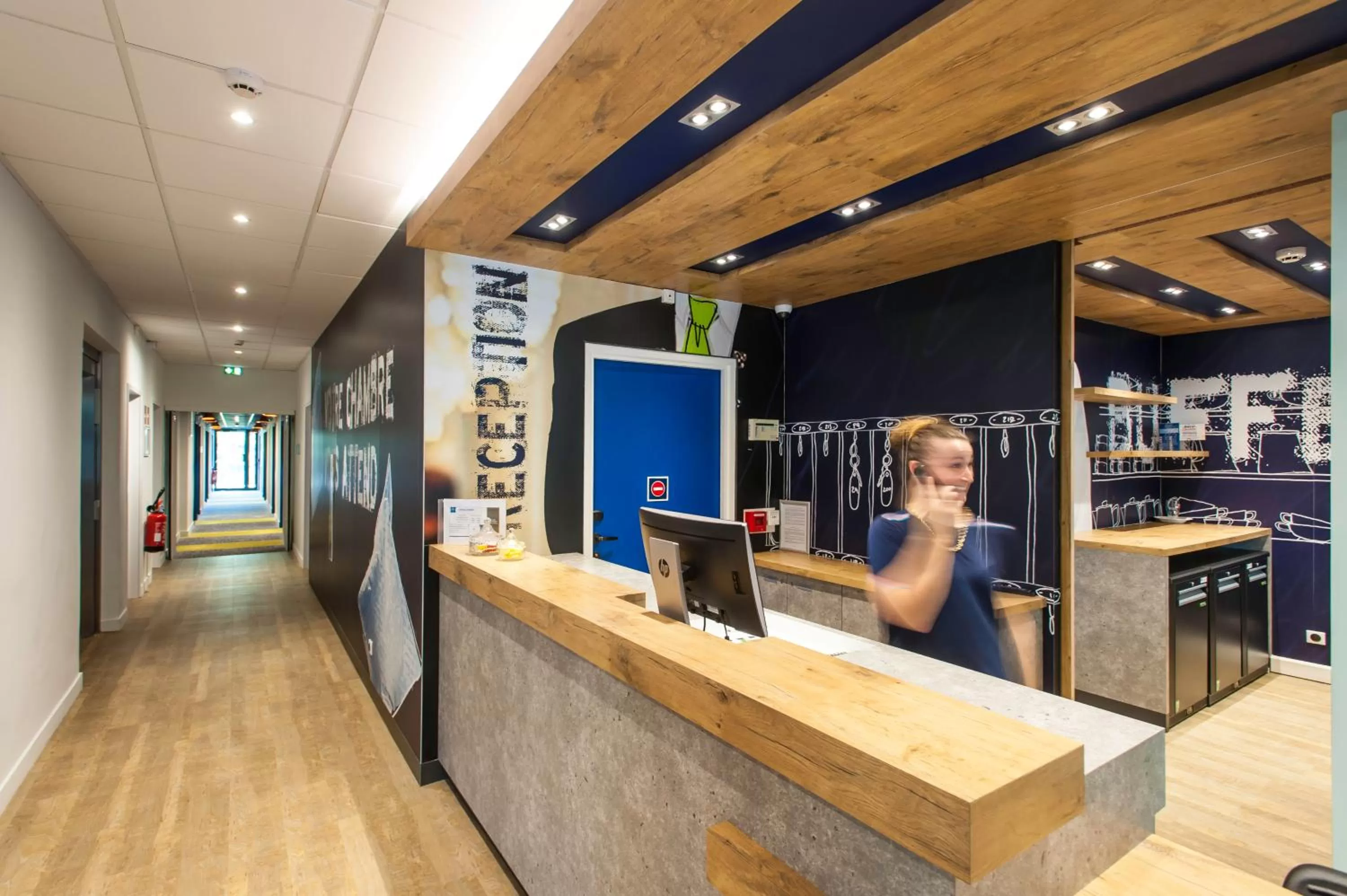 Lobby or reception in Ibis Budget Château-Thierry