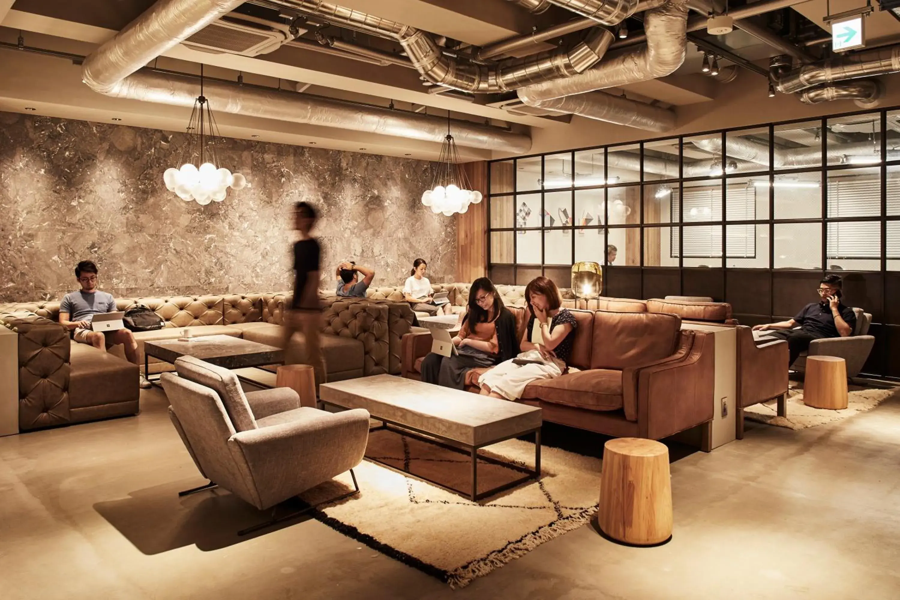 Communal lounge/ TV room in The Millennials Kyoto