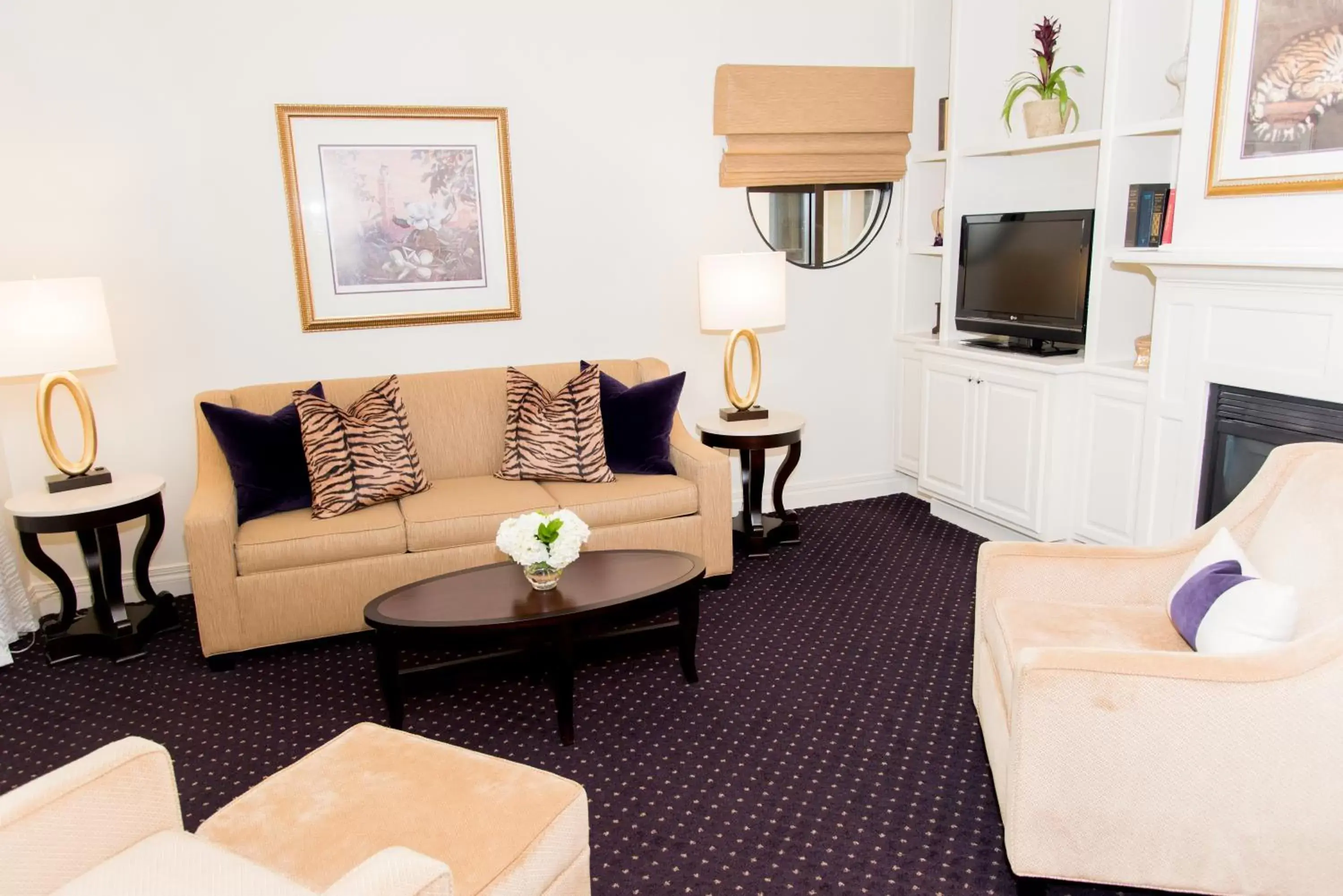 Living room in The Cook Hotel and Conference Center at LSU Living room in The Cook Hotel and Conference Center at LSU