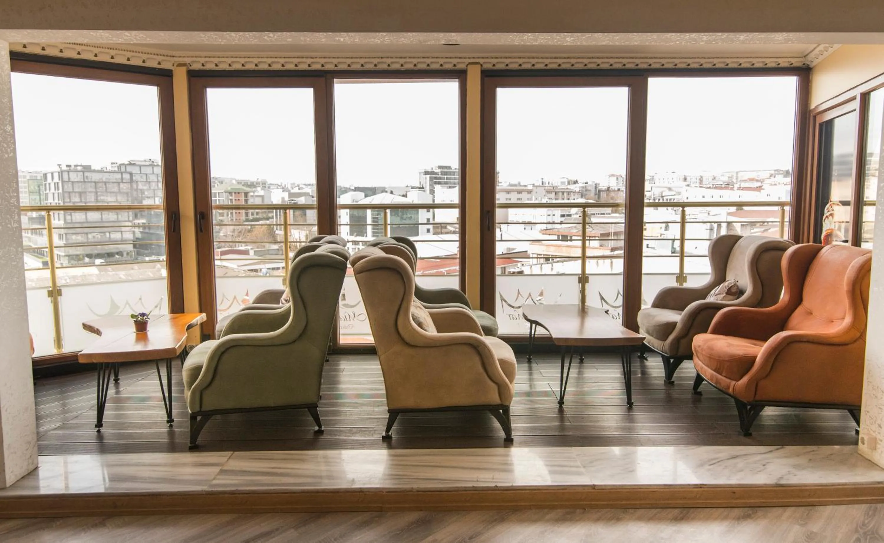 Seating area in MidMar Deluxe Hotel