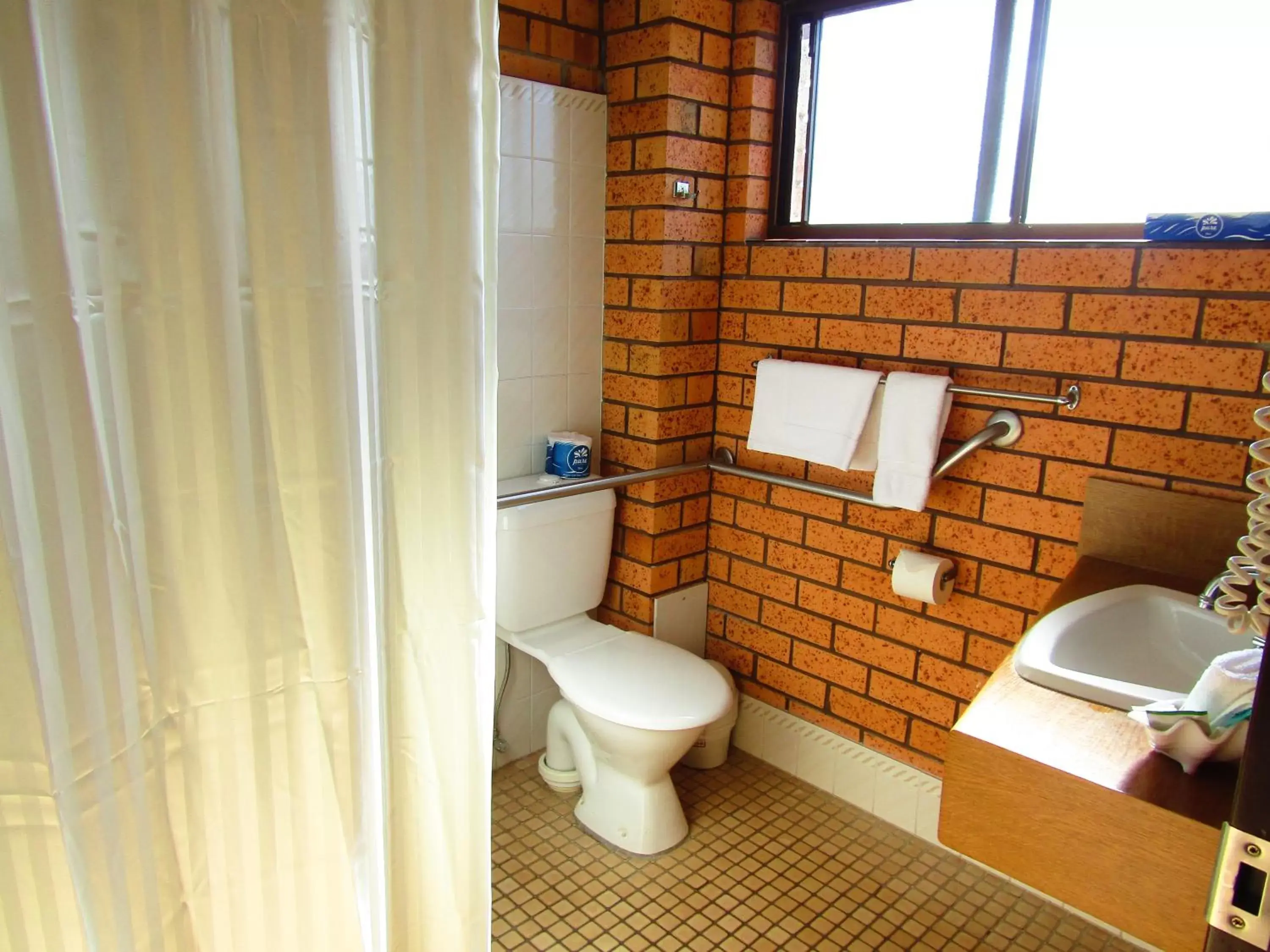 Day, Bathroom in Royal Palms Motor Inn