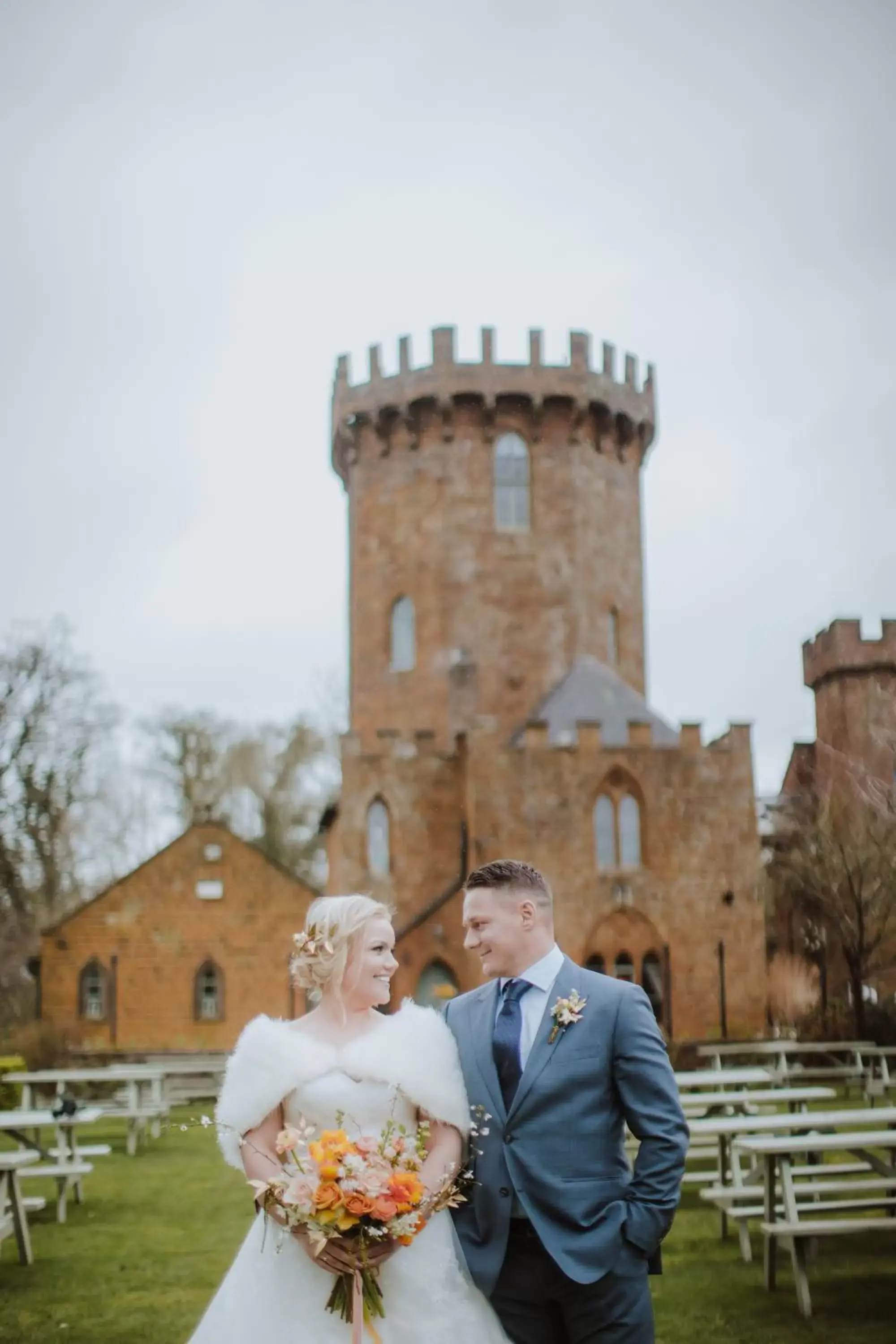 wedding in Castle At Edgehill