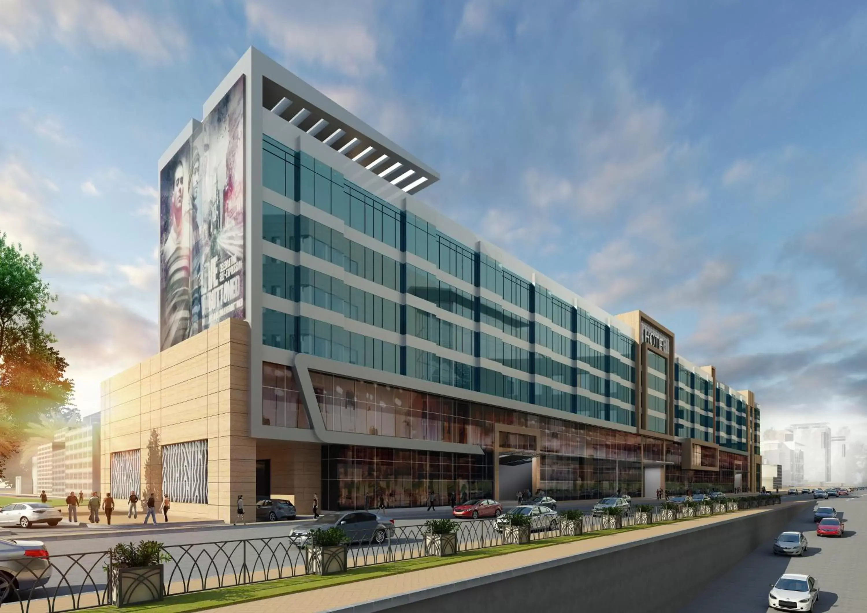 Property building in Studio M Arabian Plaza Hotel & Hotel Apartments Property building in Studio M Arabian Plaza Hotel & Hotel Apartments