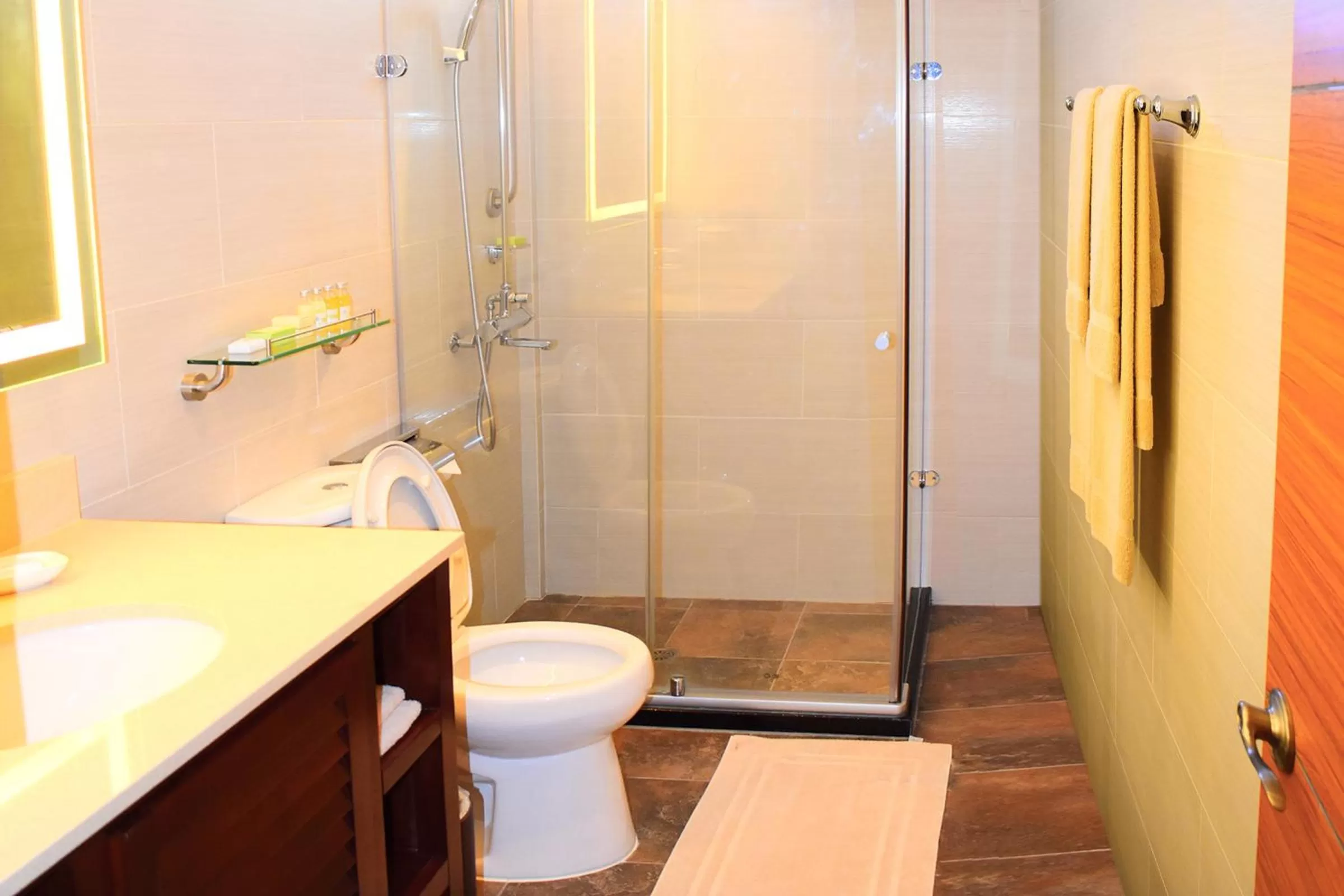 Toilet in Surfrider Resort Hotel